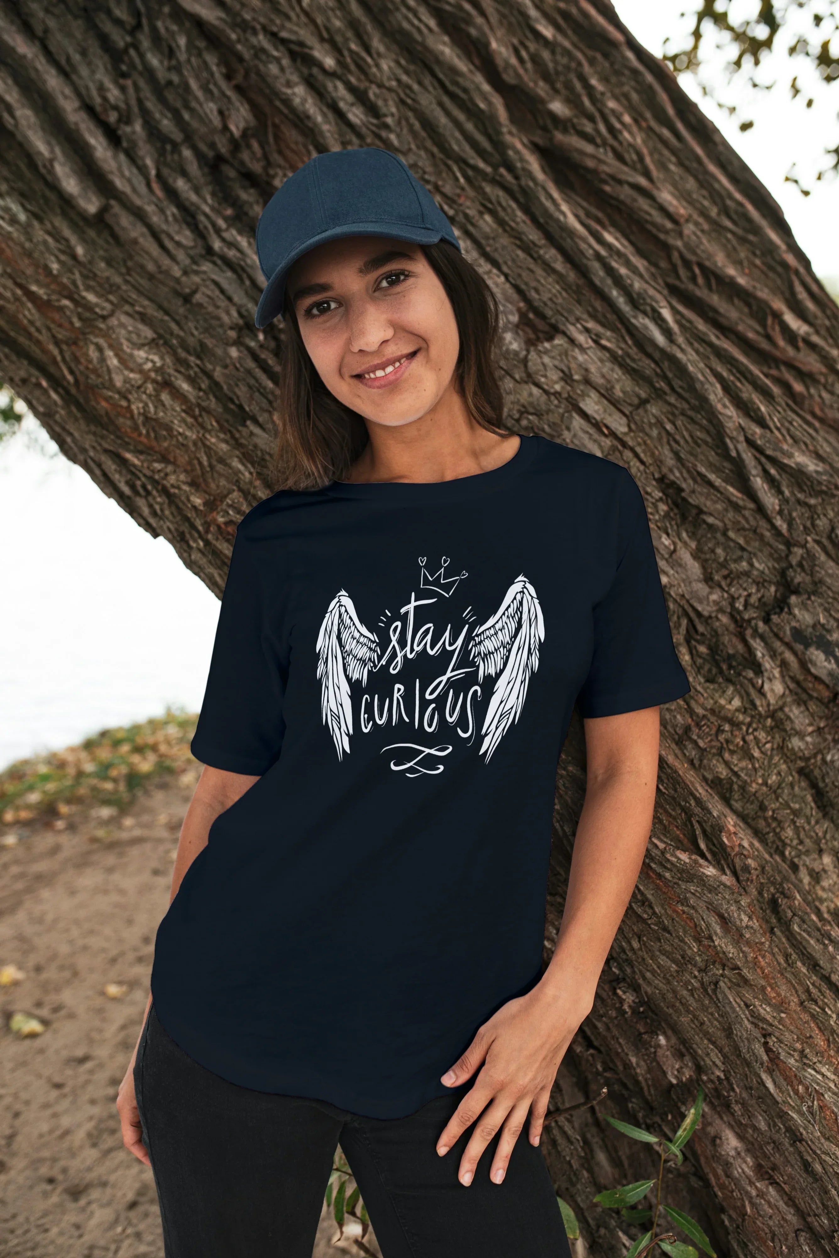 Stay Curious Graphic Oversized Classic T-Shirt for Women - Not So Suttle