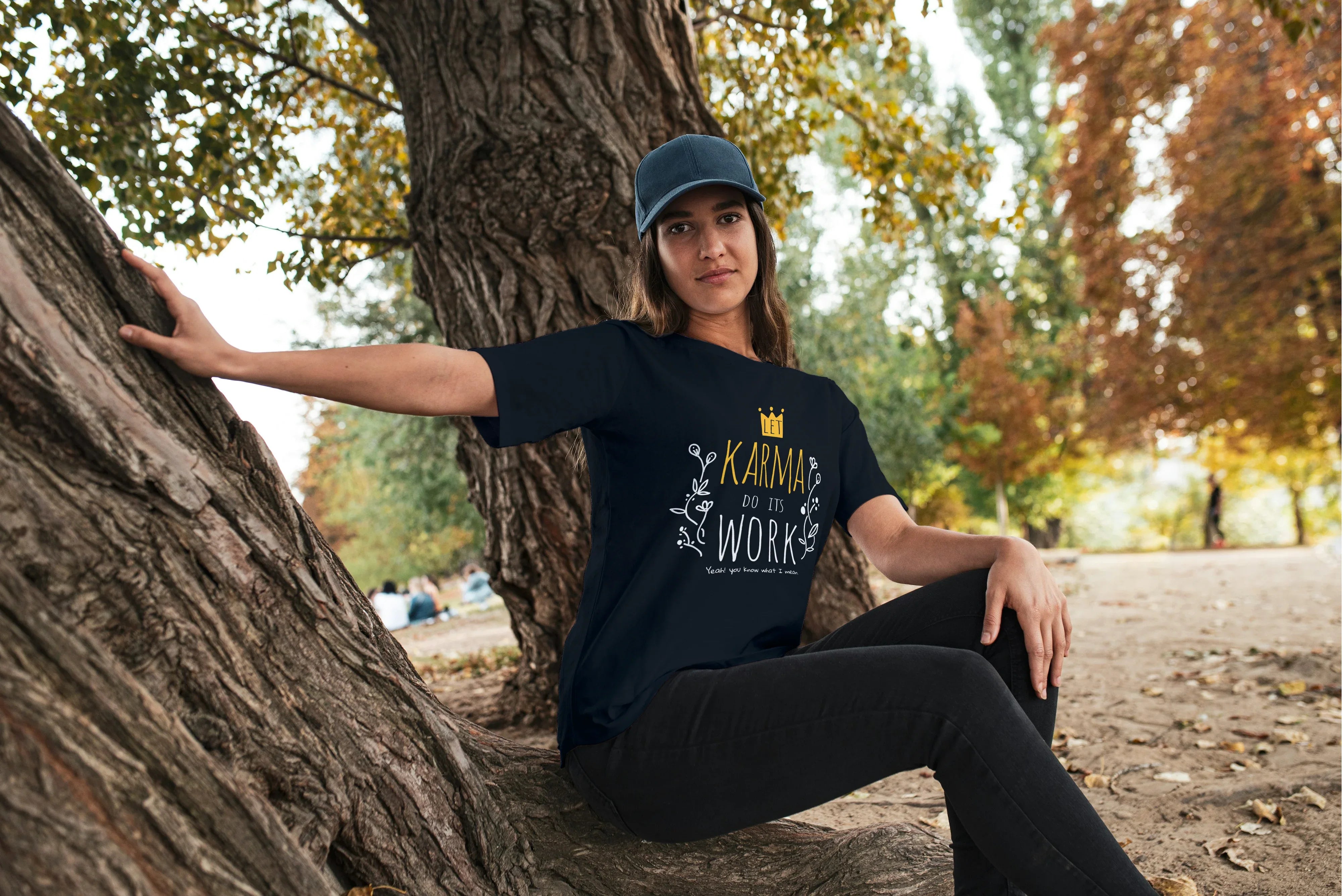 Karma Graphic Oversized Classic T-Shirt for Women - Not So Suttle