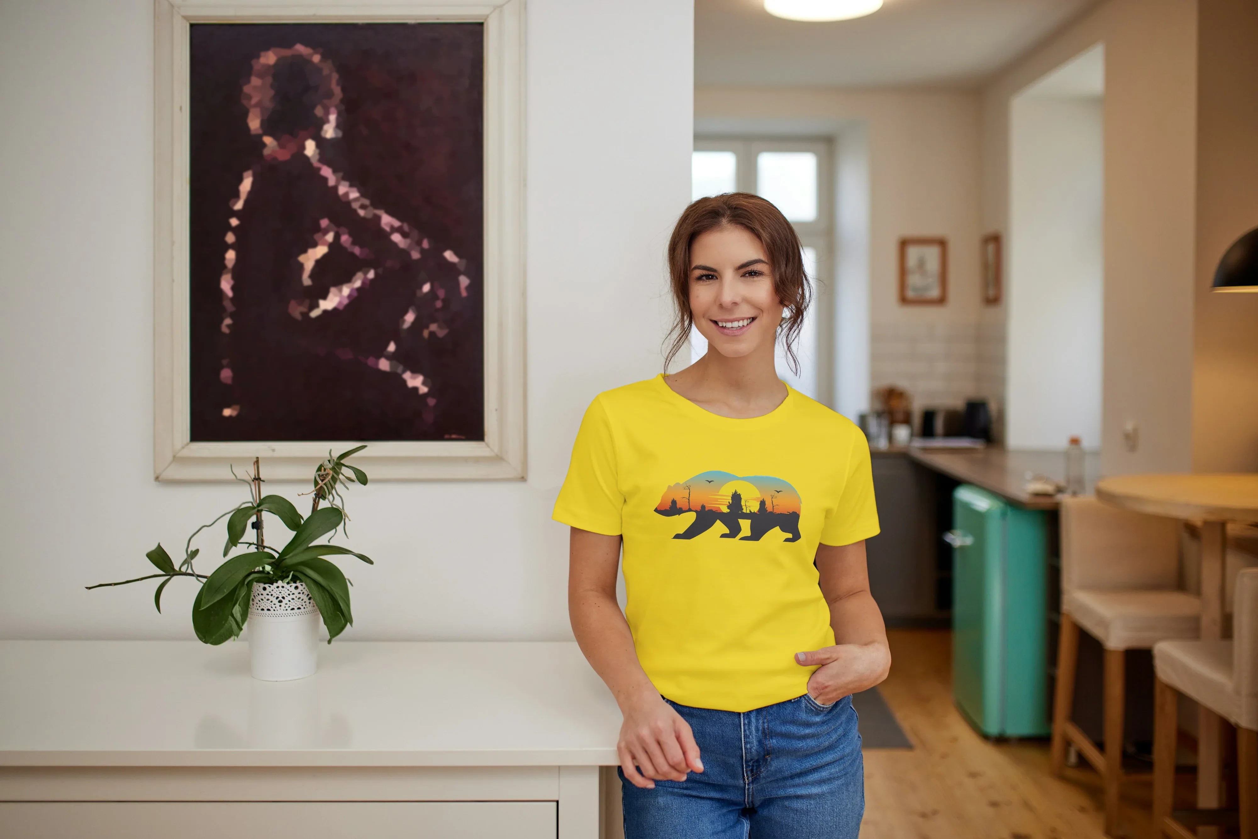 Travel Bear Graphic Classic T-Shirt for Women - Not So Suttle