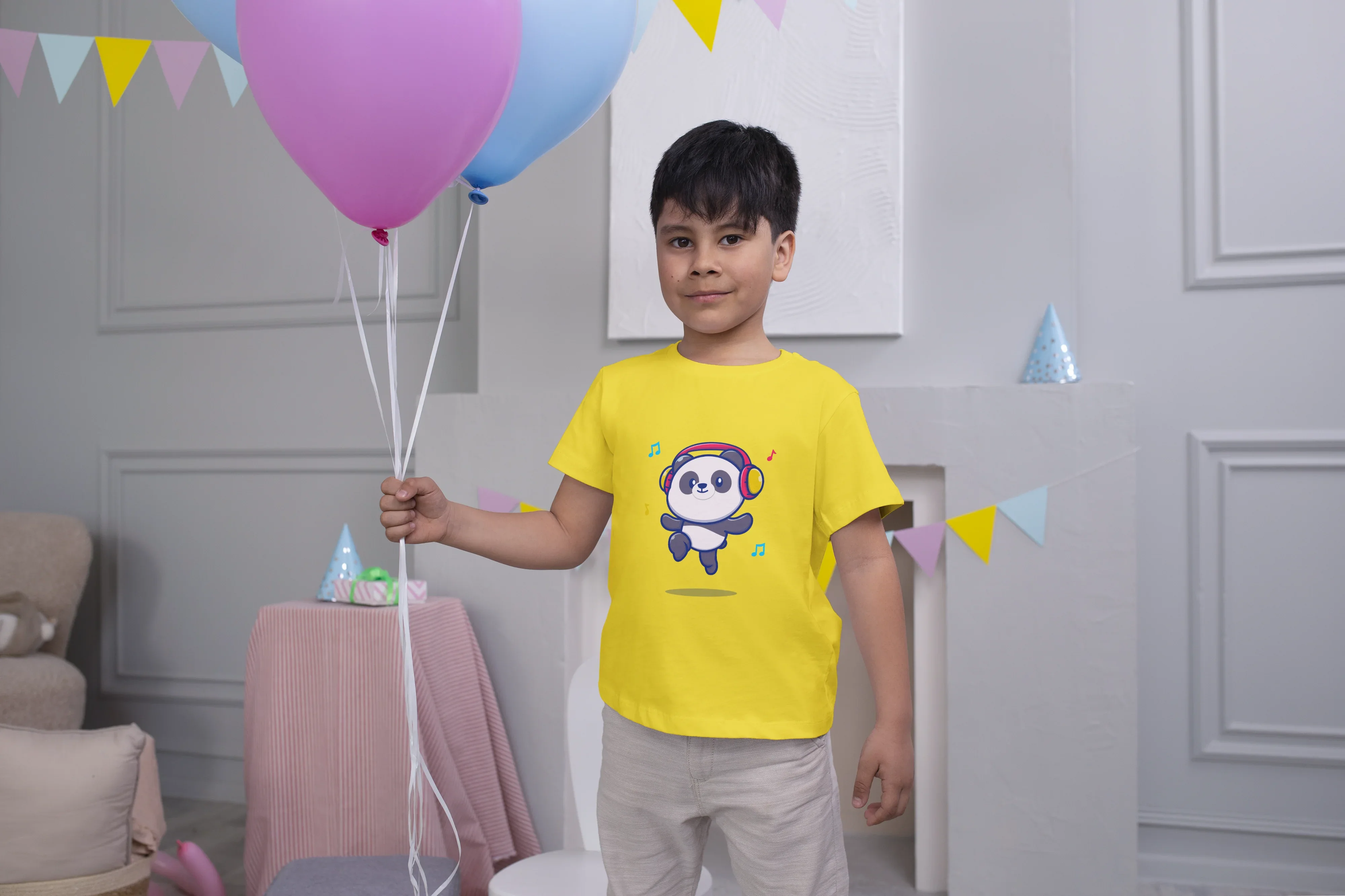 Panda Headphone Graphics T-Shirt for Boys - Not So Suttle