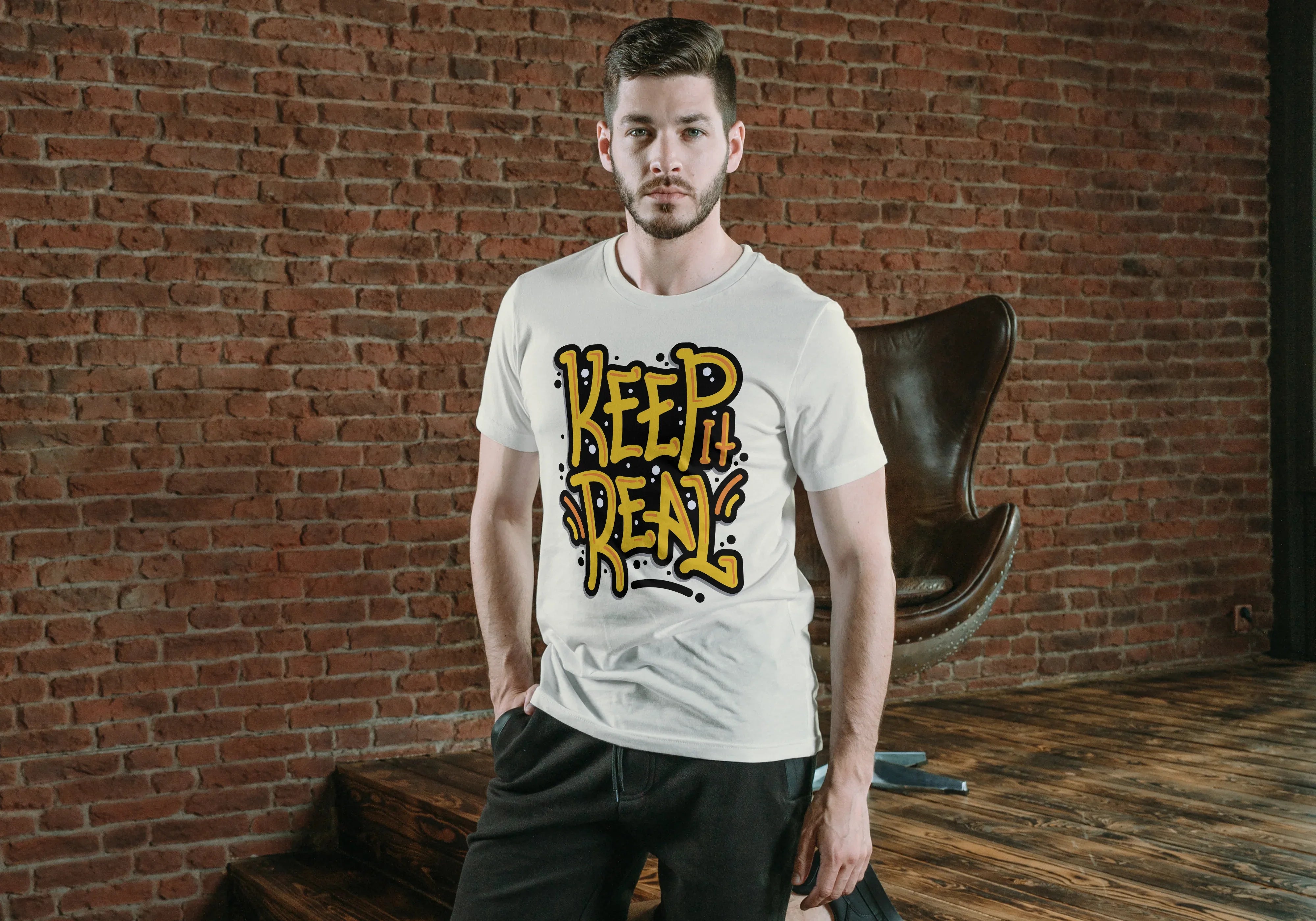 Keep It Real Graphic T-Shirt for Men - Not So Suttle