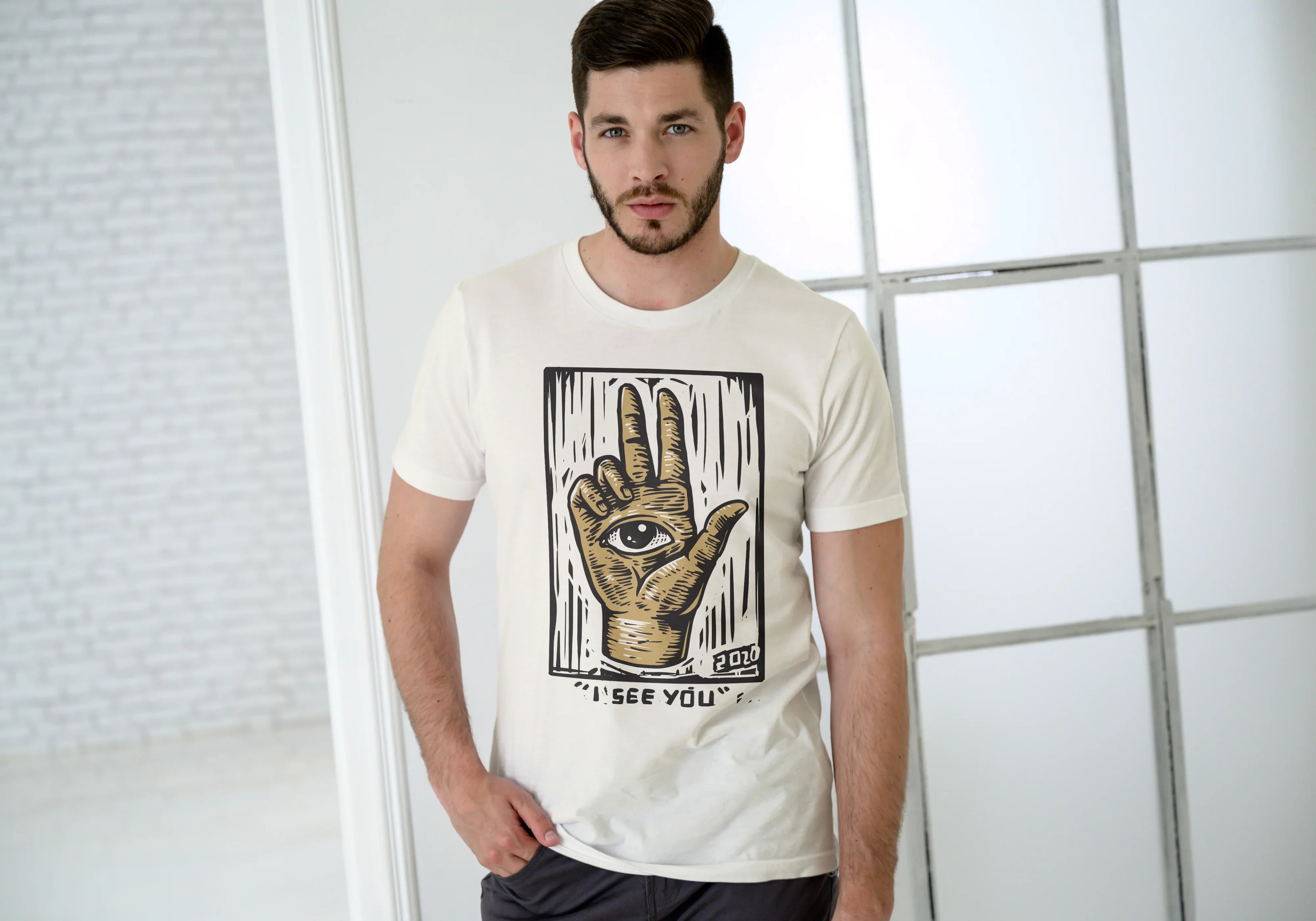Illuminati Graphic Classic Crew T-Shirt for Men - Not So Suttle