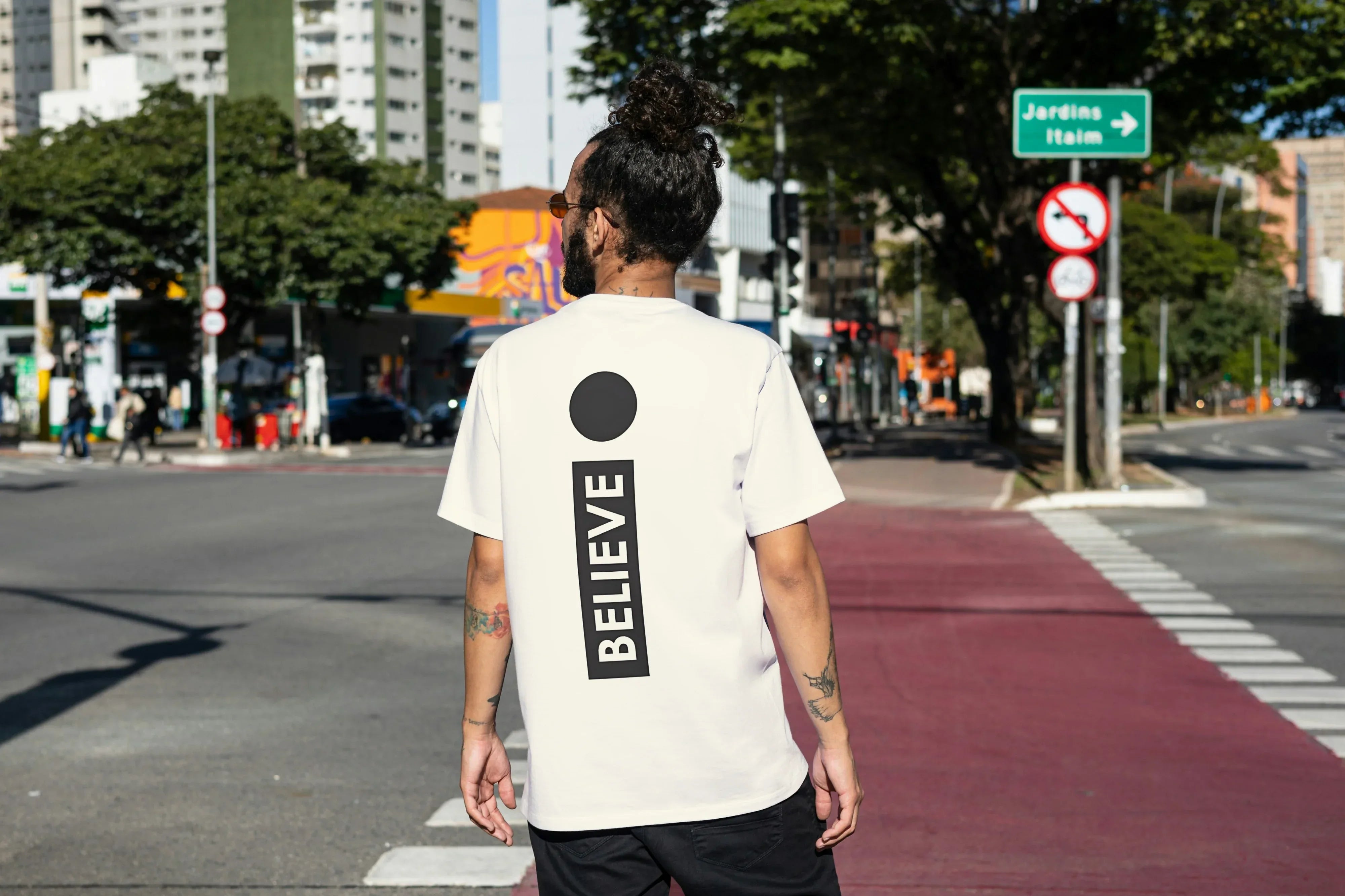 Believe Graphic Oversized Classic T-Shirt for Men - Not So Suttle