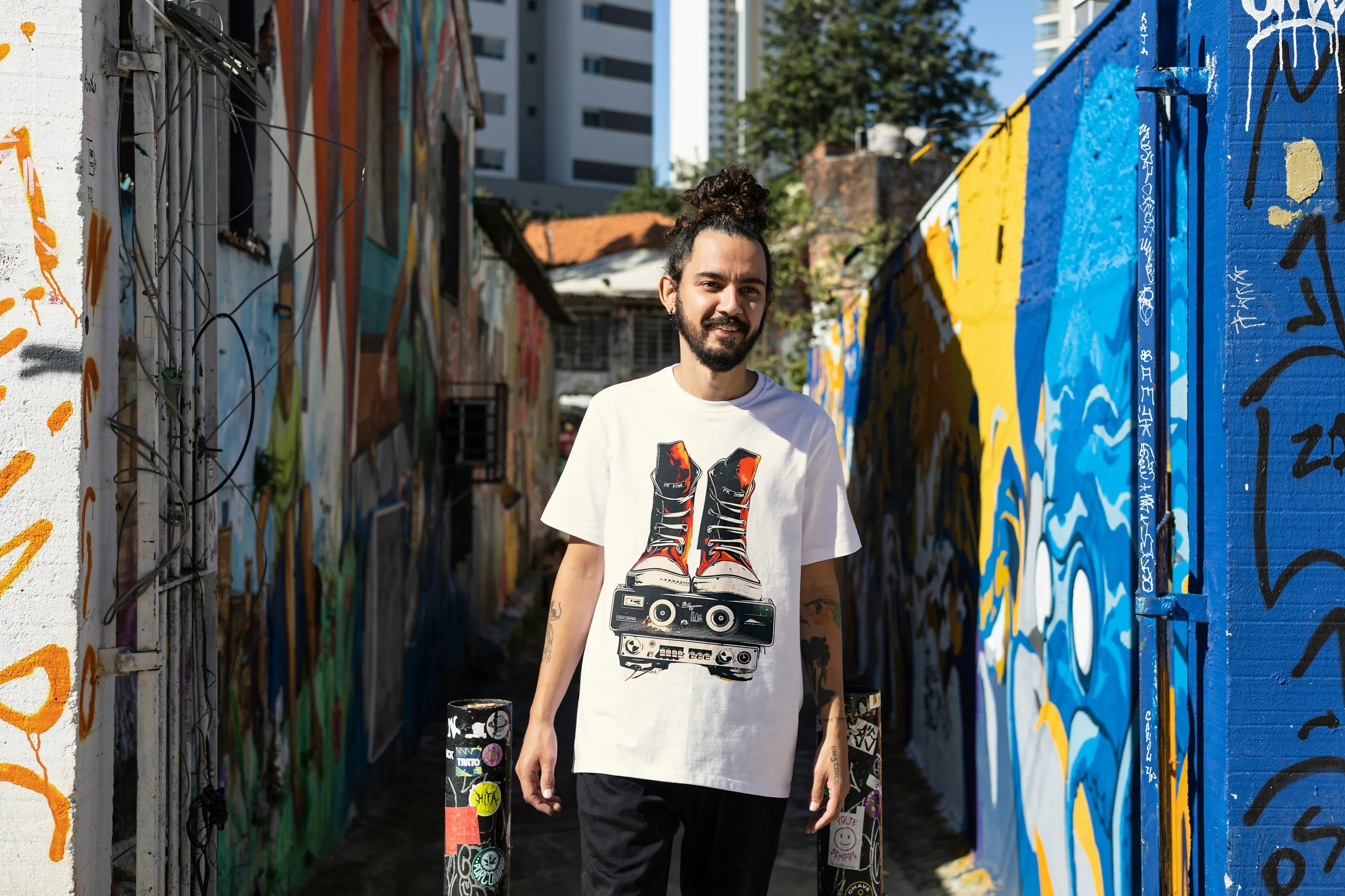 Retro Shoe Graphic Oversized Classic T-Shirt for Men - Not So Suttle