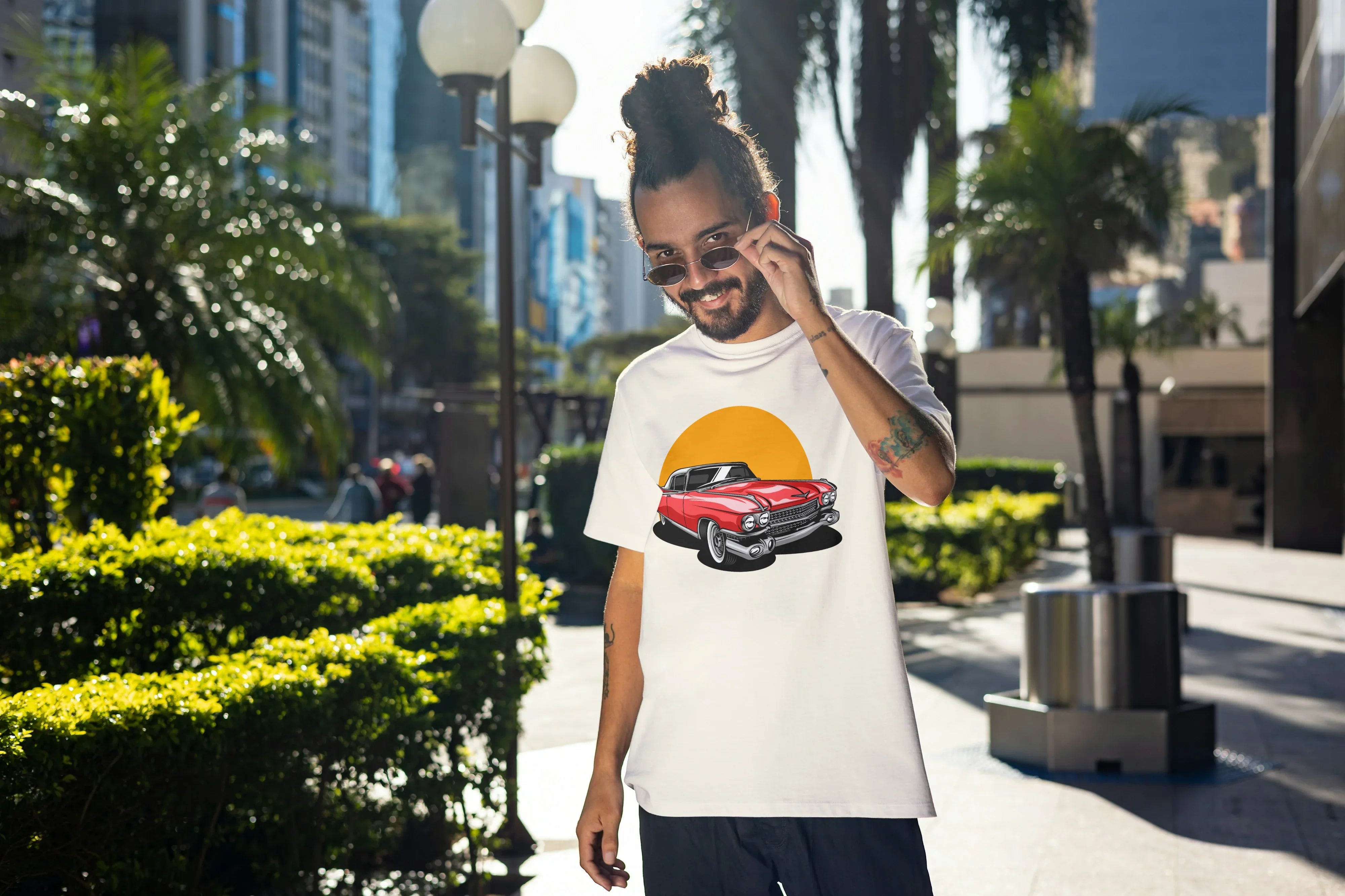 Mustang Graphic Oversized Classic T-Shirt for Men - Not So Suttle