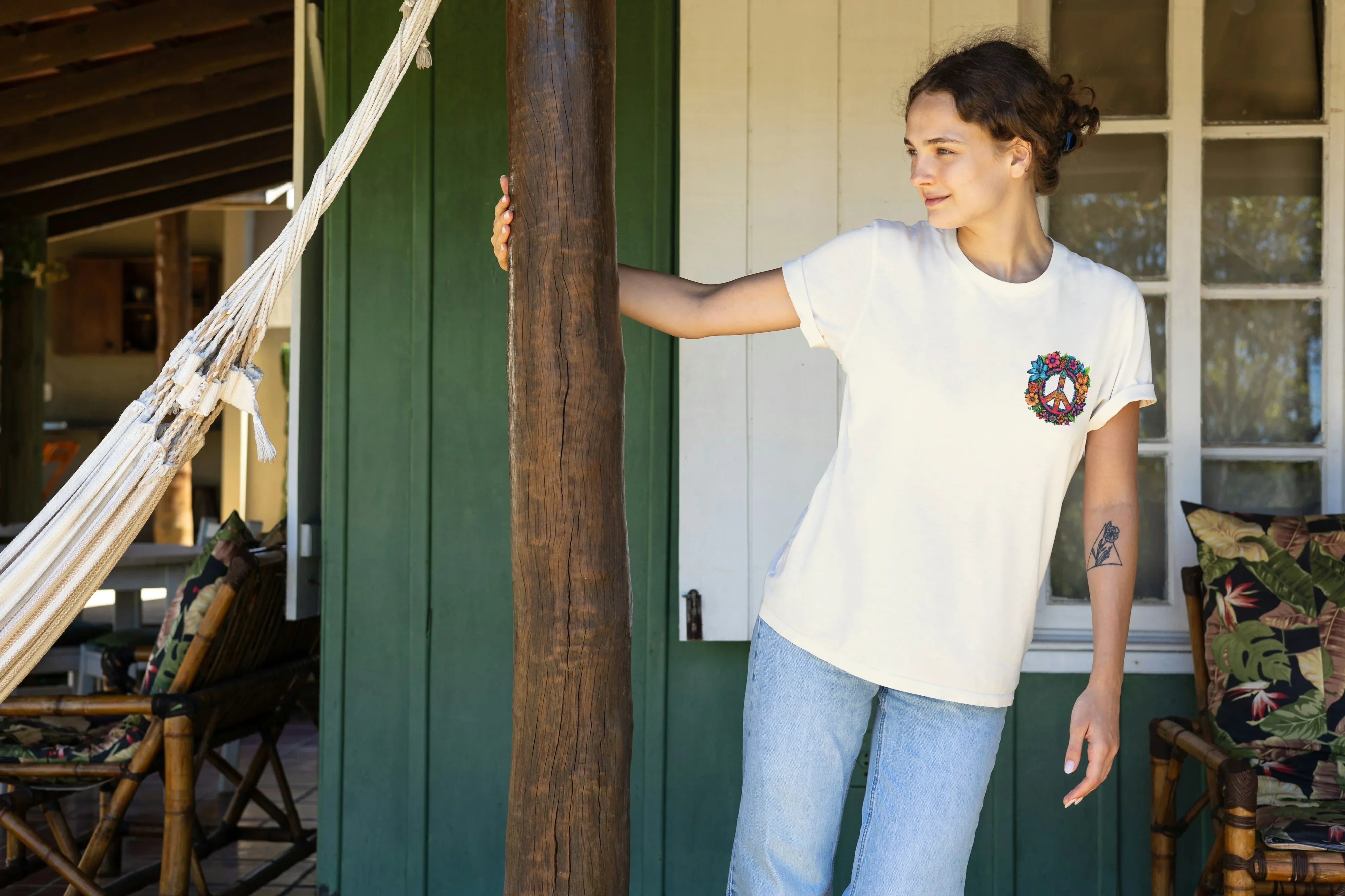 Peace Graphic Oversized Classic T-Shirt for Women - Not So Suttle