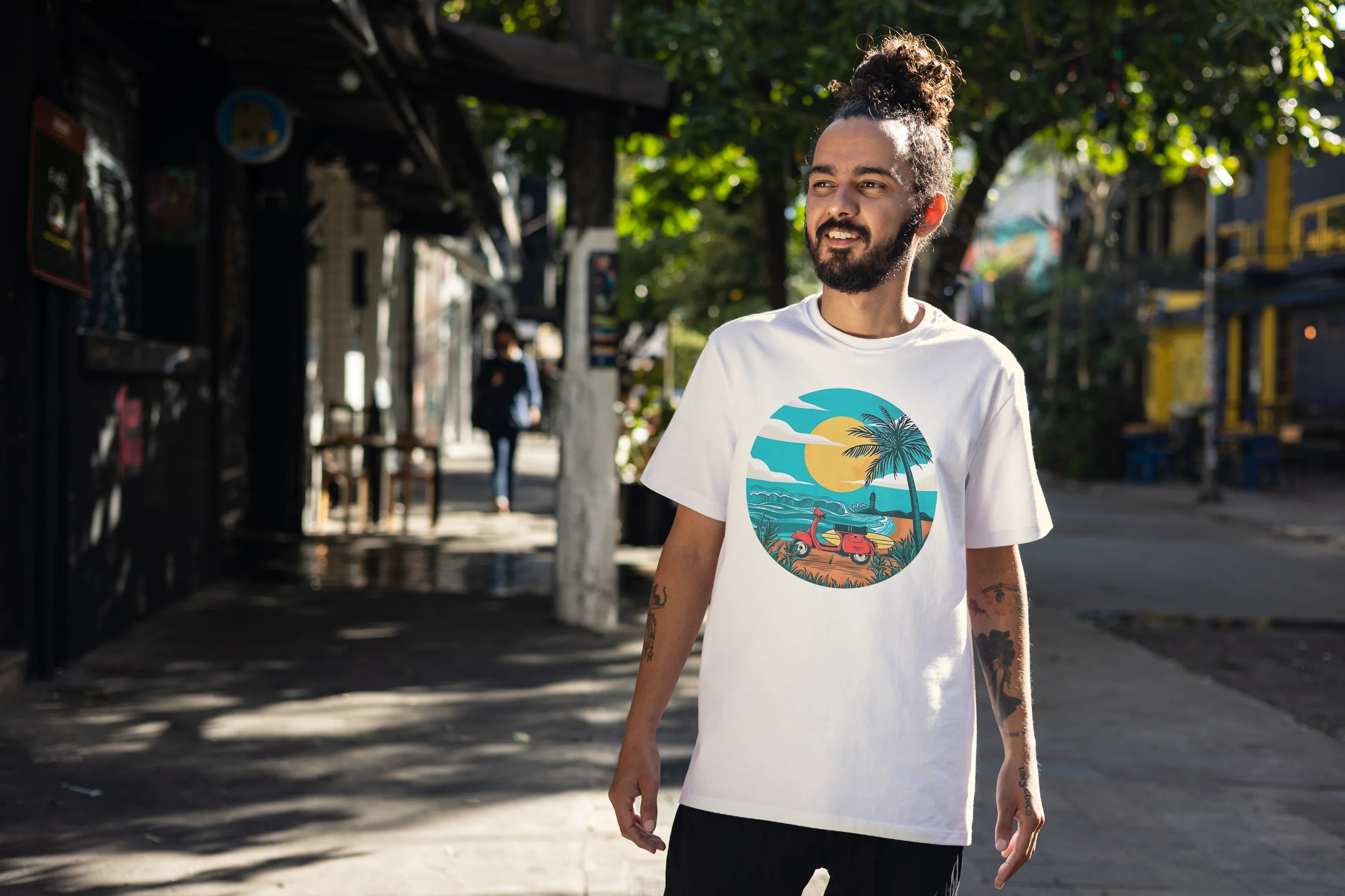 Scooter Graphic Oversized Classic T-Shirt for Men - Not So Suttle