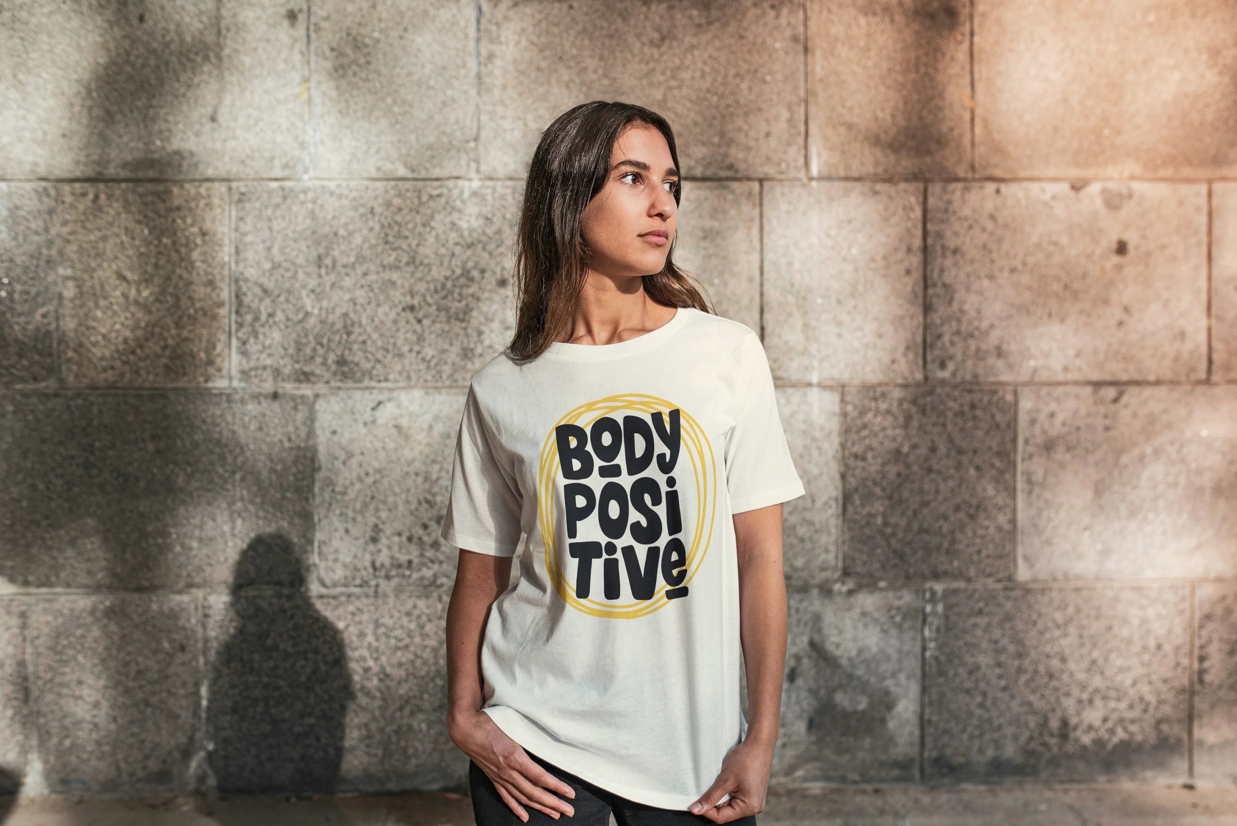 Body Positive Graphic Oversized Classic T-Shirt for Women - Not So Suttle