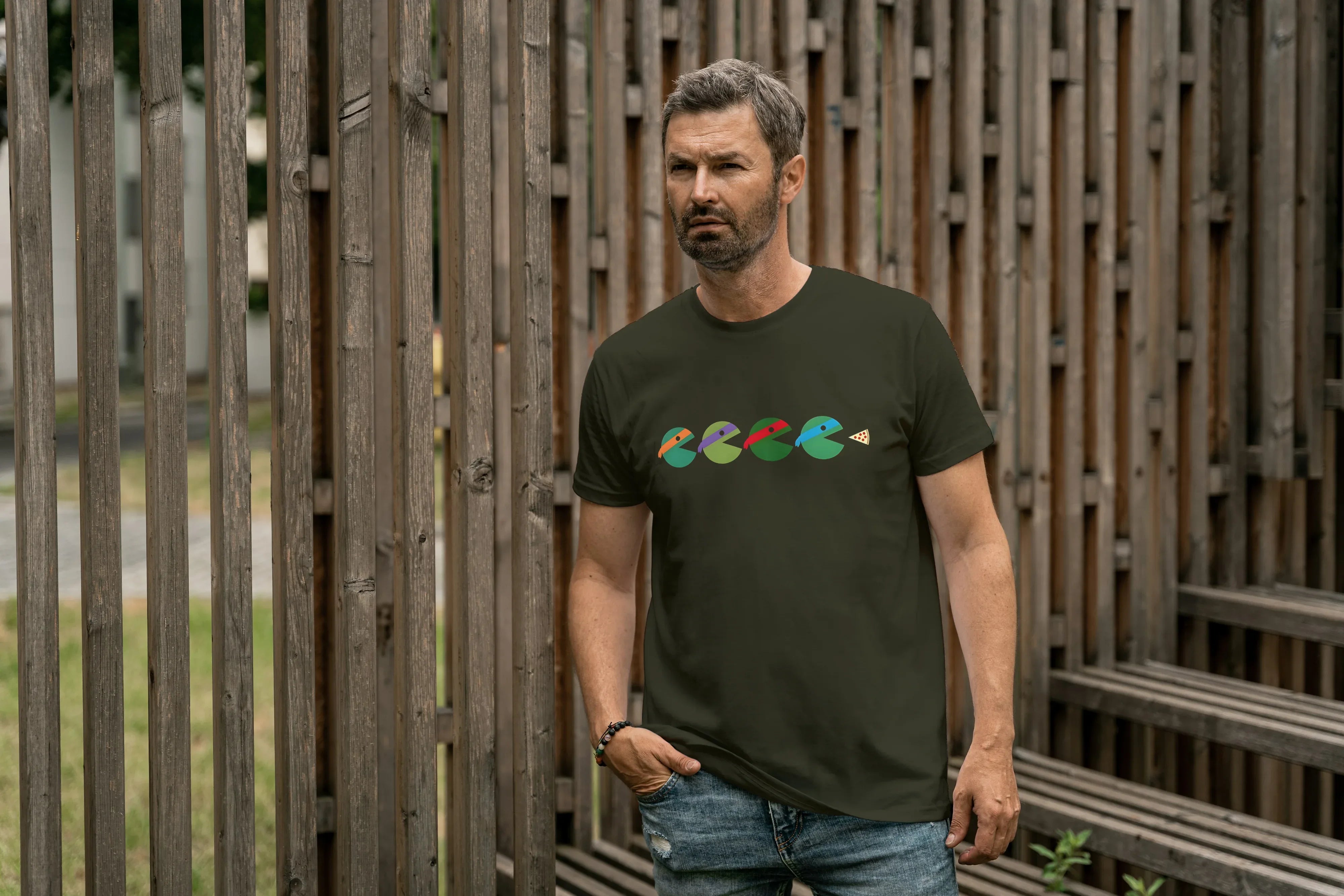 Ninja Turtle Graphic Classic Crew T-Shirt for Men - Not So Suttle