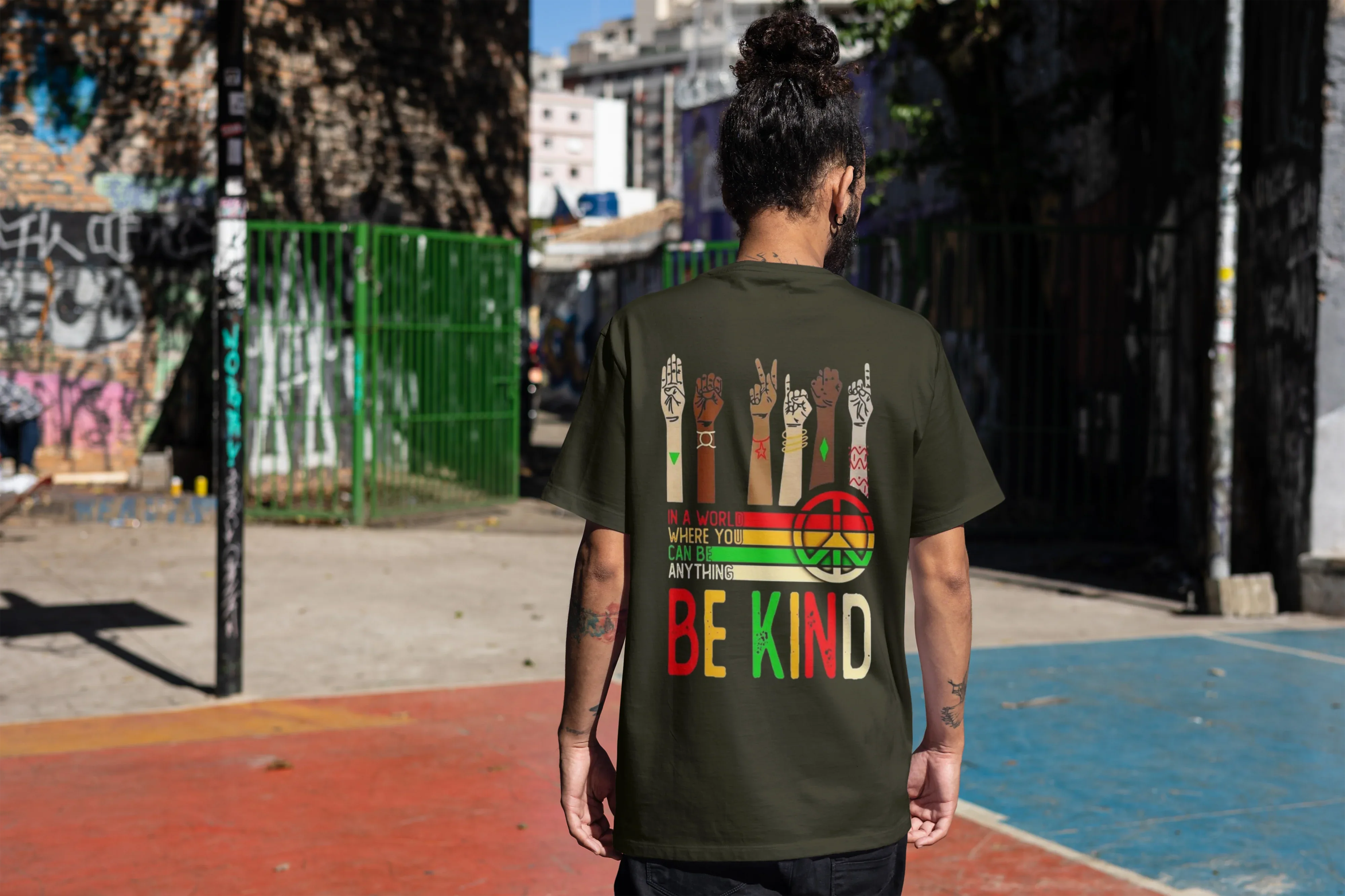 Be Kind Graphic Oversized Classic T-Shirt for Men - Not So Suttle