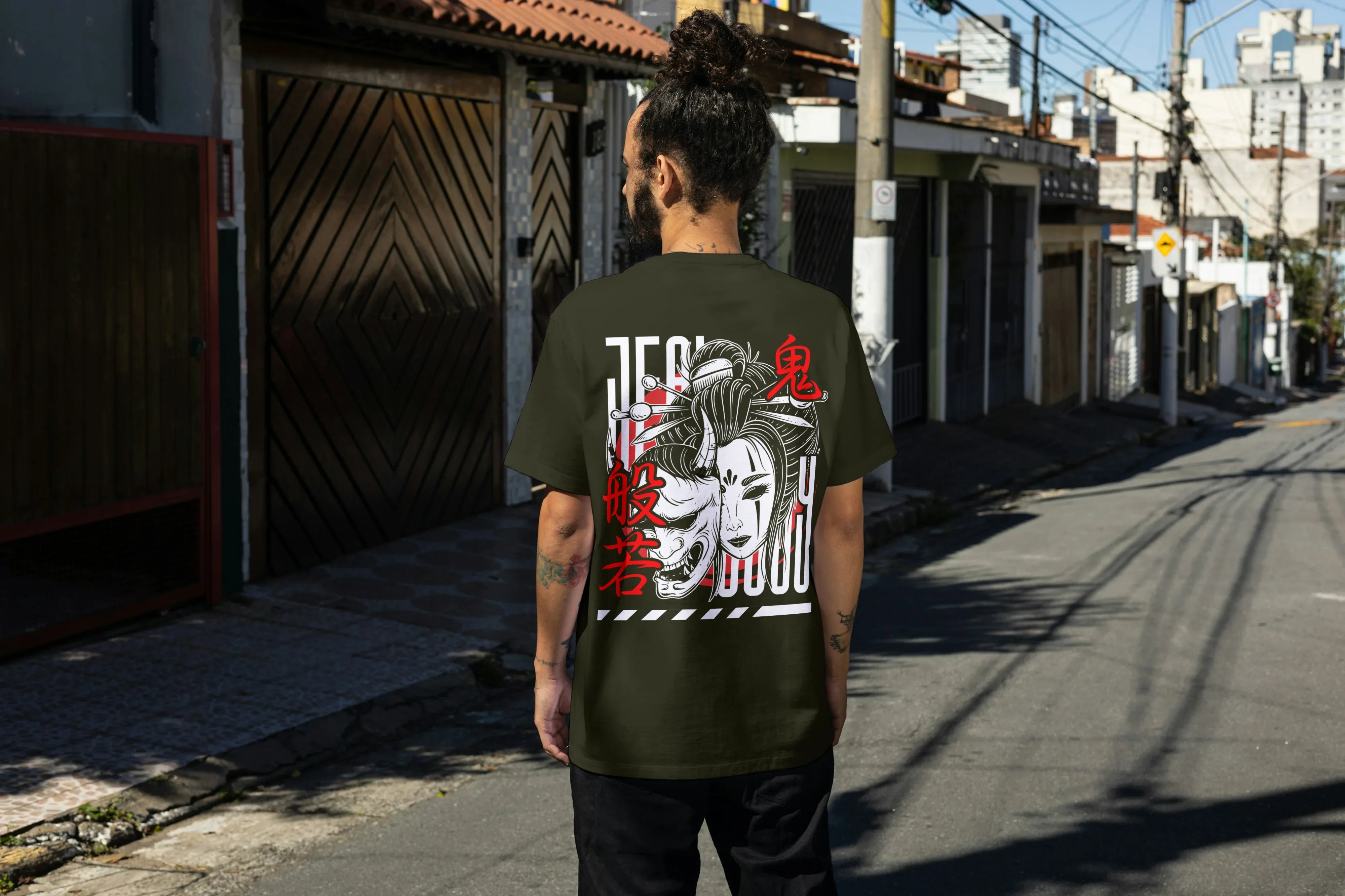 Black Graphic Oversized Classic T-Shirt for Men - Not So Suttle