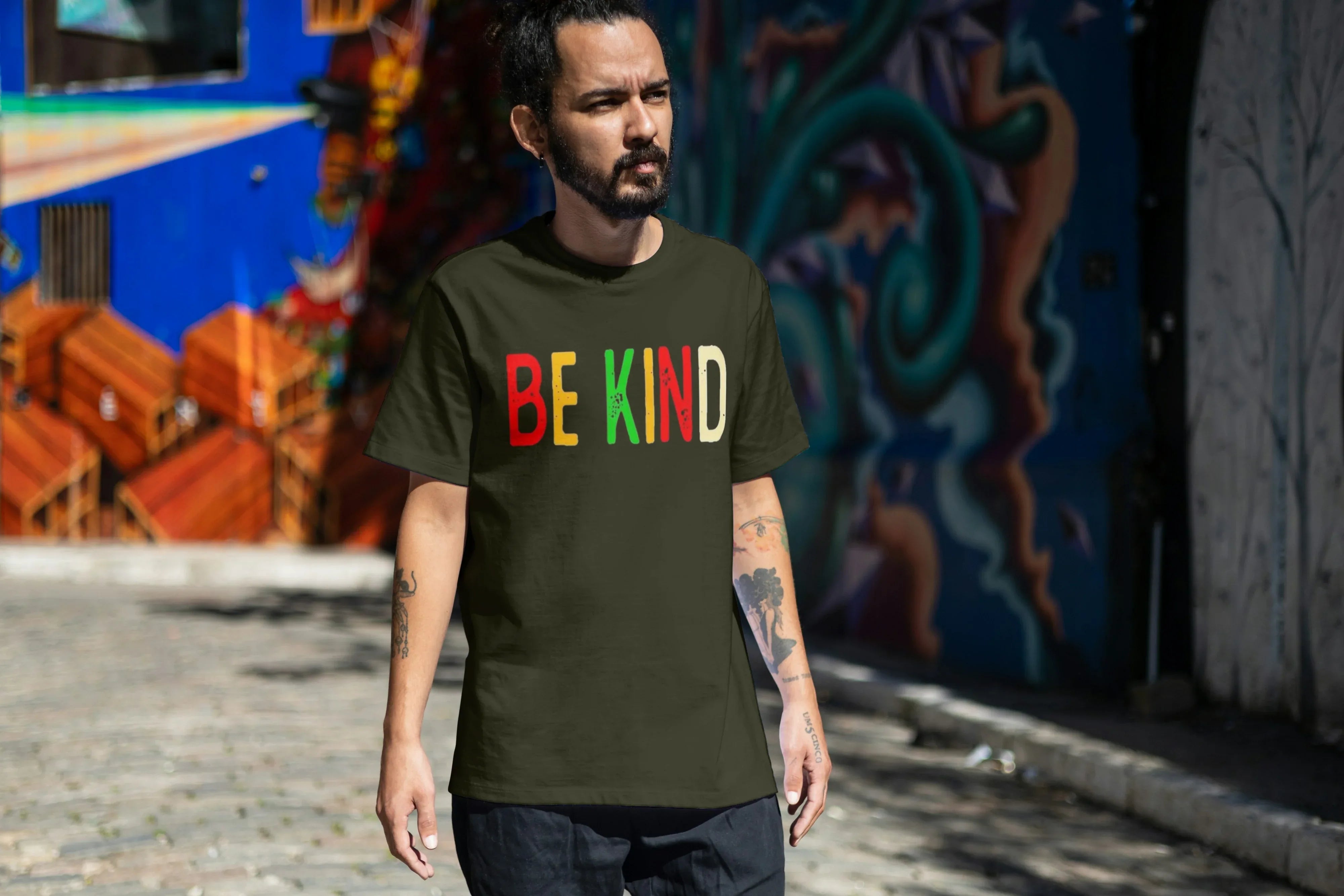 Be Kind Graphic Oversized Classic T-Shirt for Men - Not So Suttle