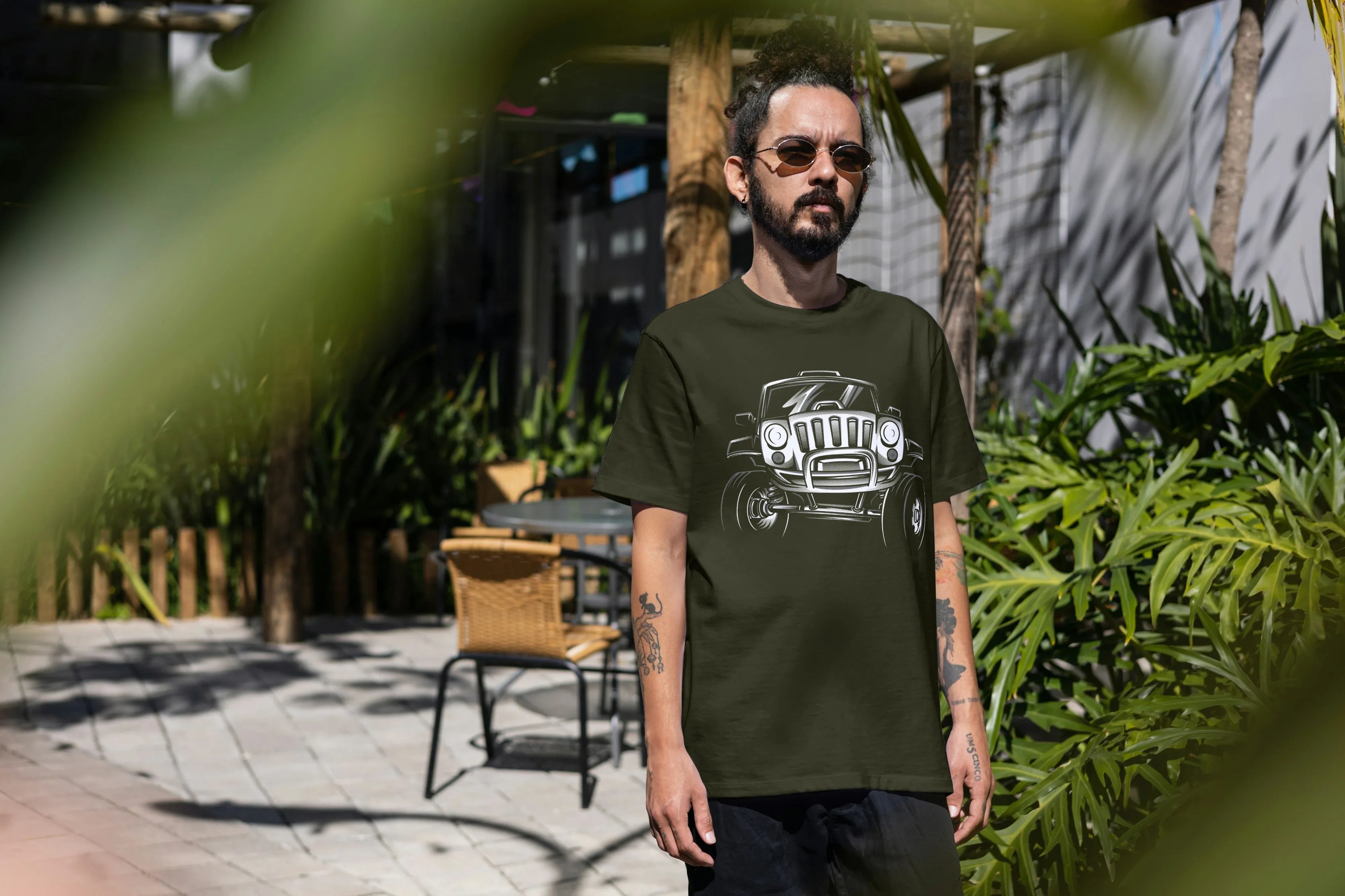 Off Road Graphic Oversized Classic T-Shirt for Men - Not So Suttle