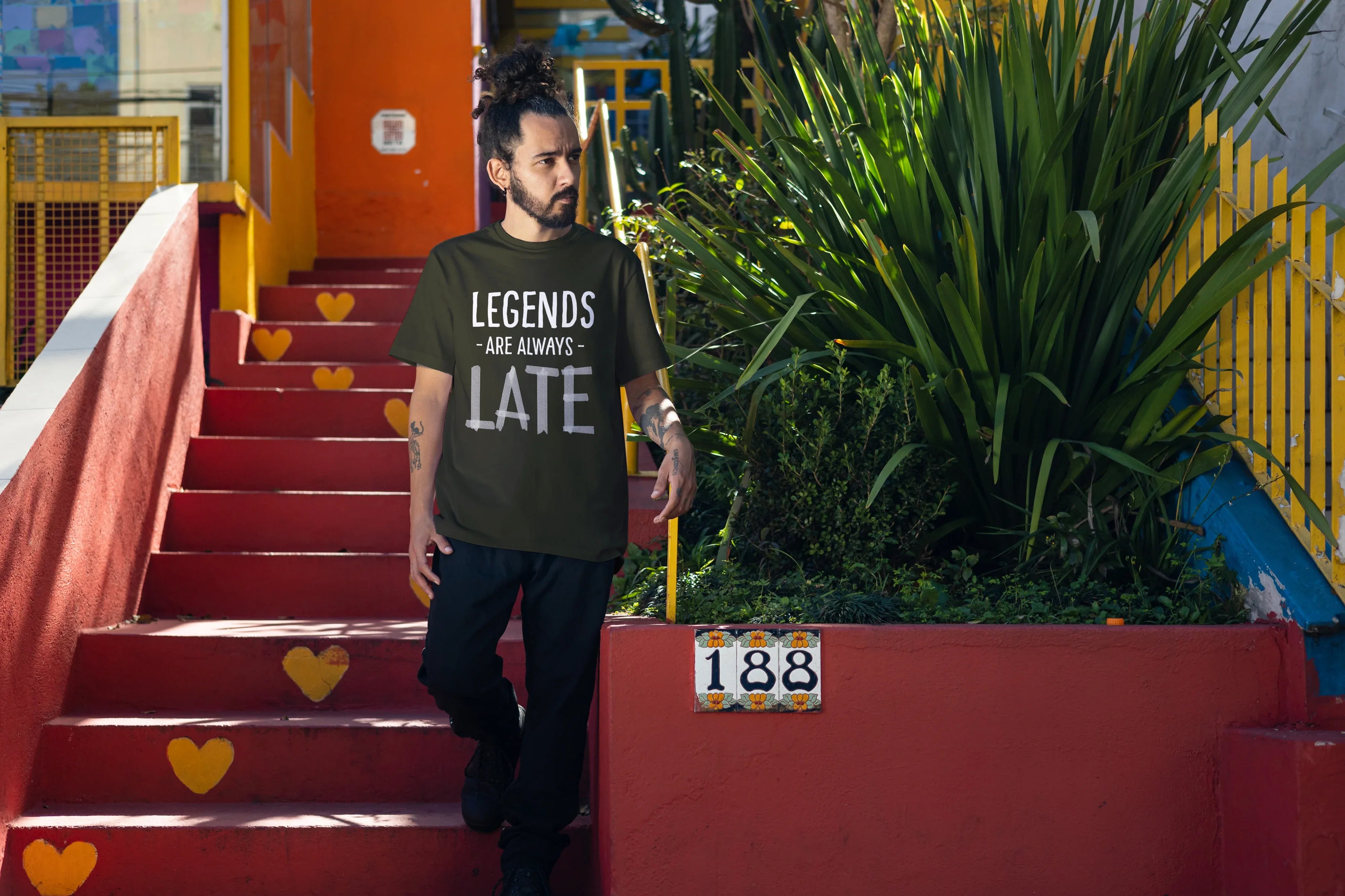 Legends are Always Late Graphic Oversized Classic T-Shirt for Men - Not So Suttle