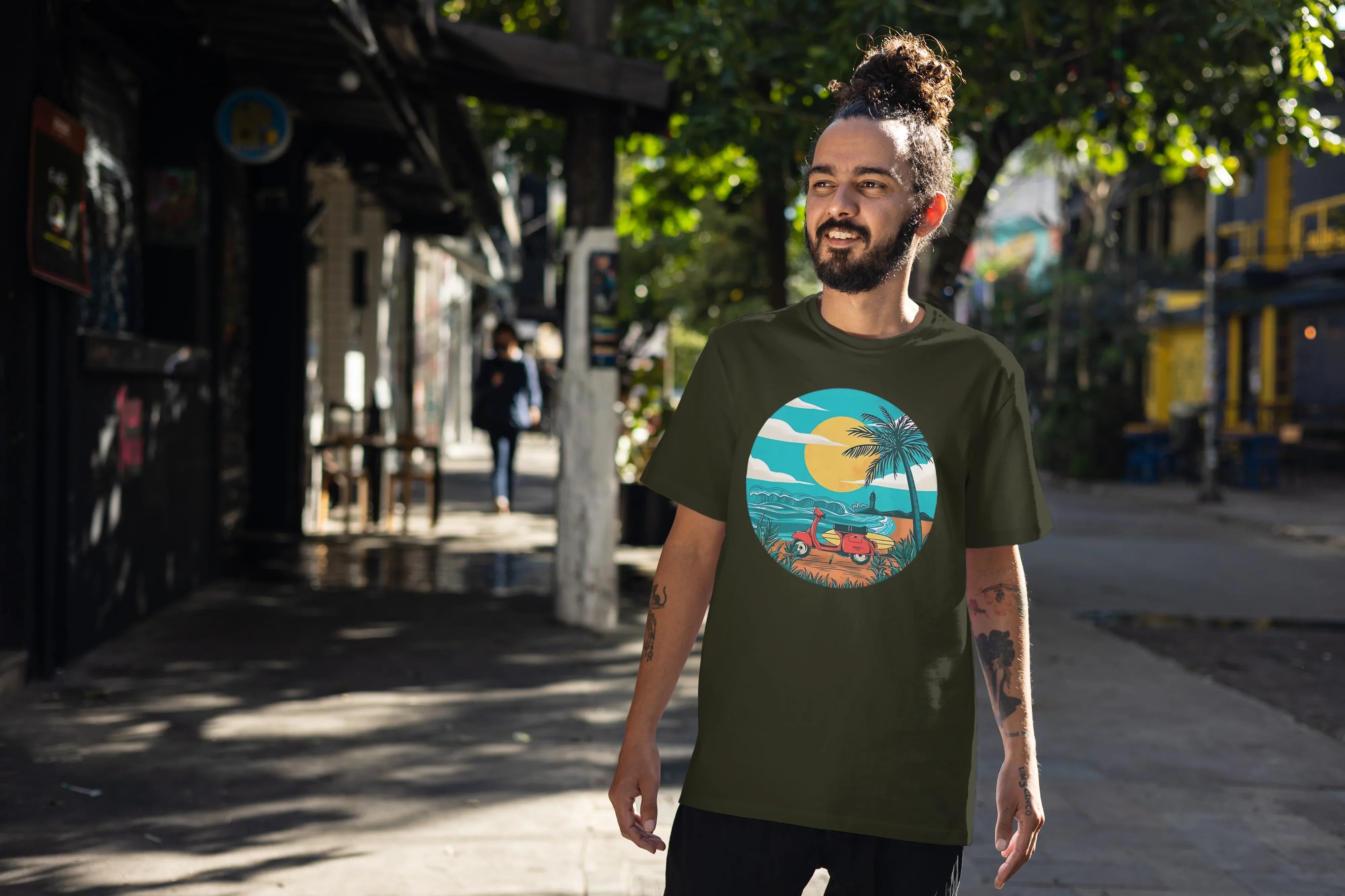 Scooter Graphic Oversized Classic T-Shirt for Men - Not So Suttle