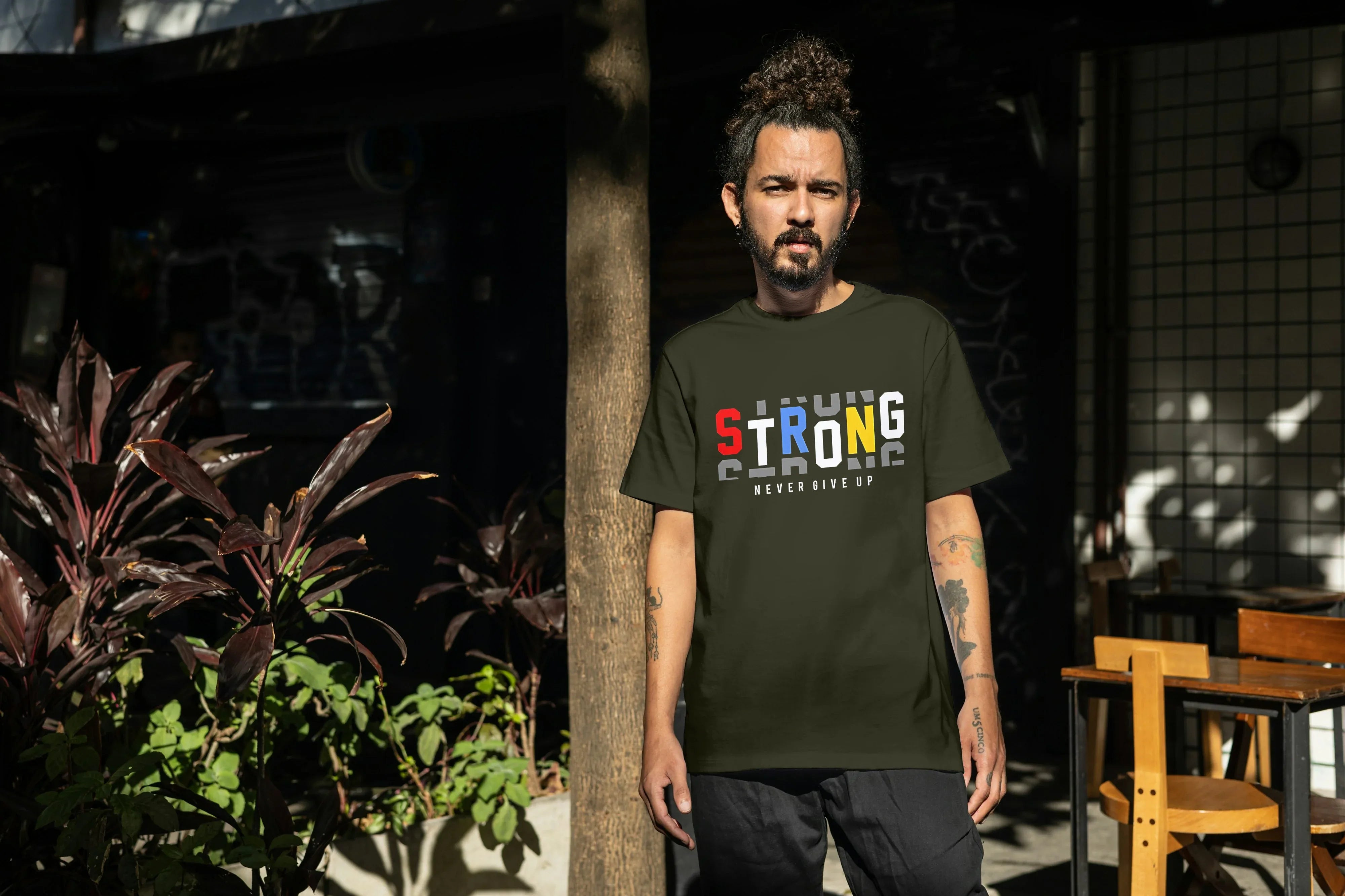 Strong Graphic Oversized Classic T-Shirt for Men - Not So Suttle