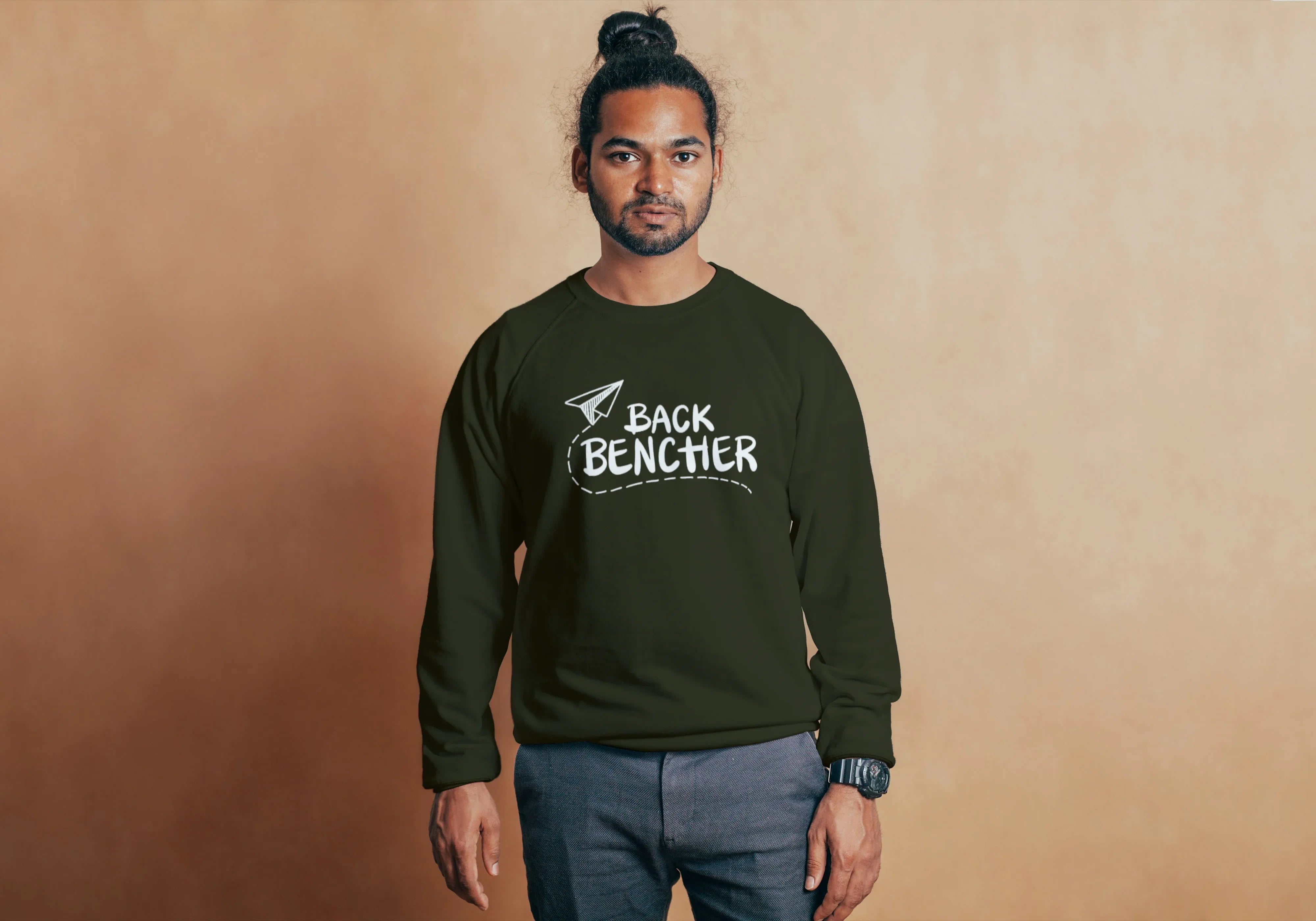 Back Benchers Graphic Sweatshirt for Men - Not So Suttle