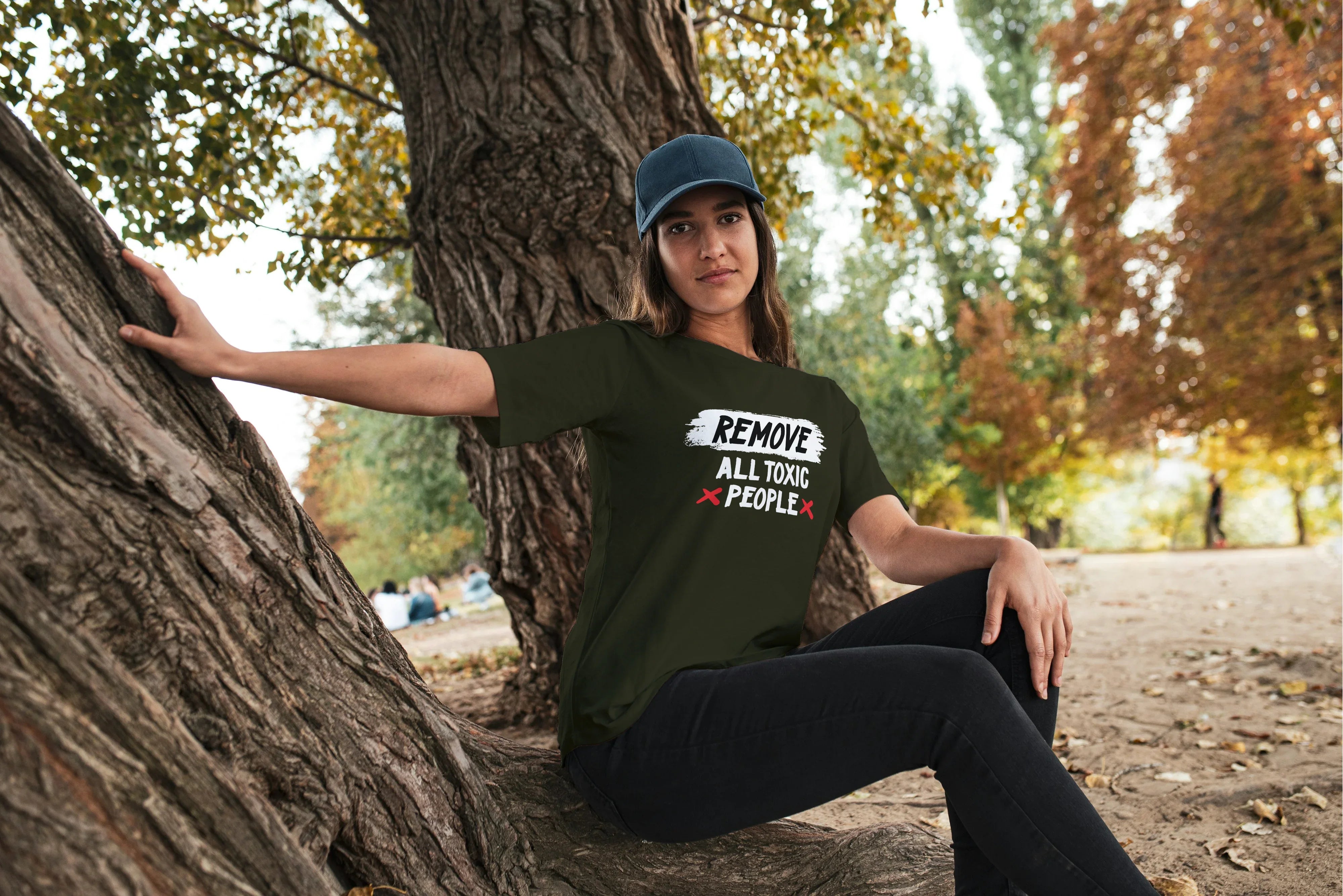 Remove All Toxic People Graphic Oversized Classic T-Shirt for Women - Not So Suttle