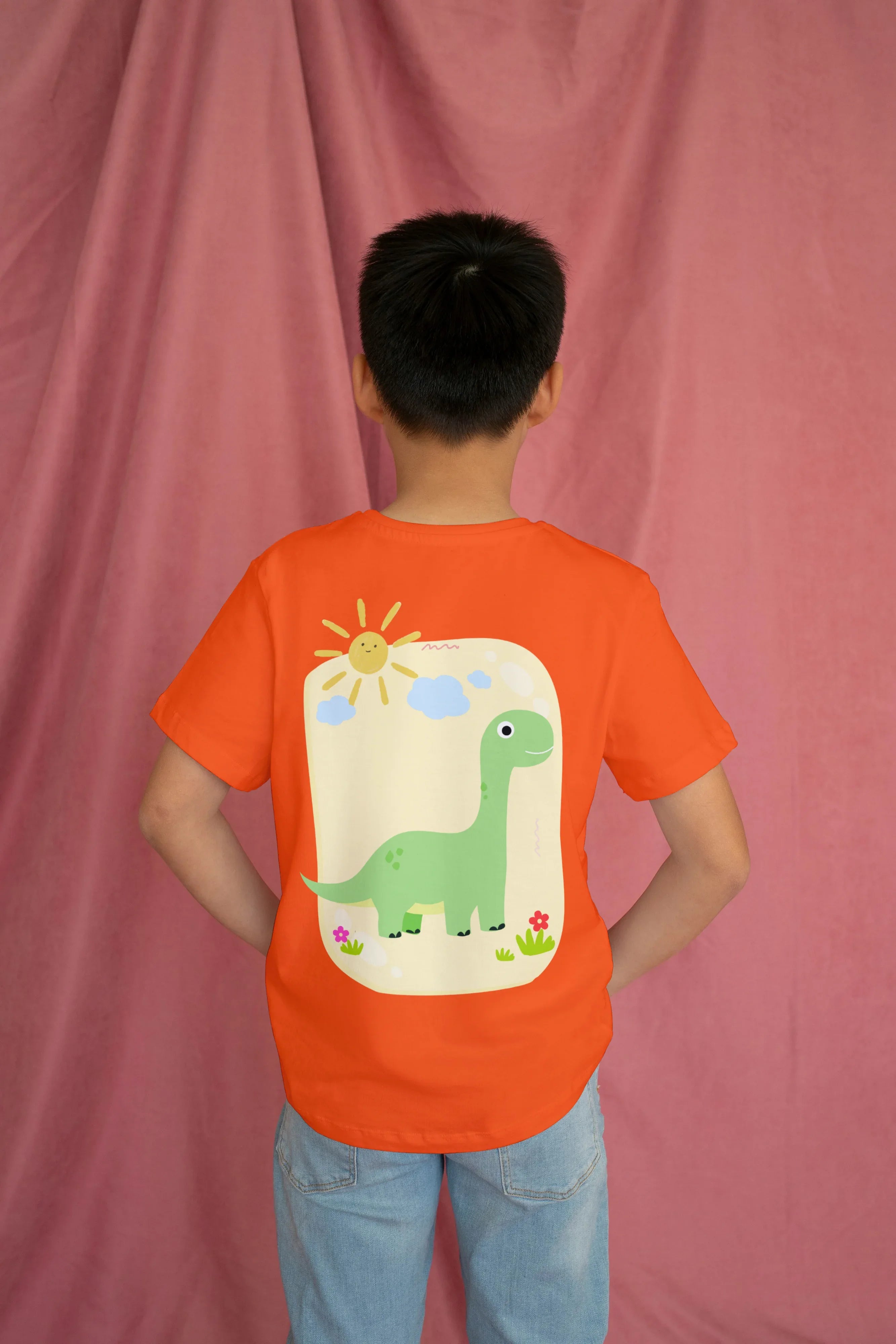 Dino Sun Graphics T-Shirt for Boys - Not So Suttle