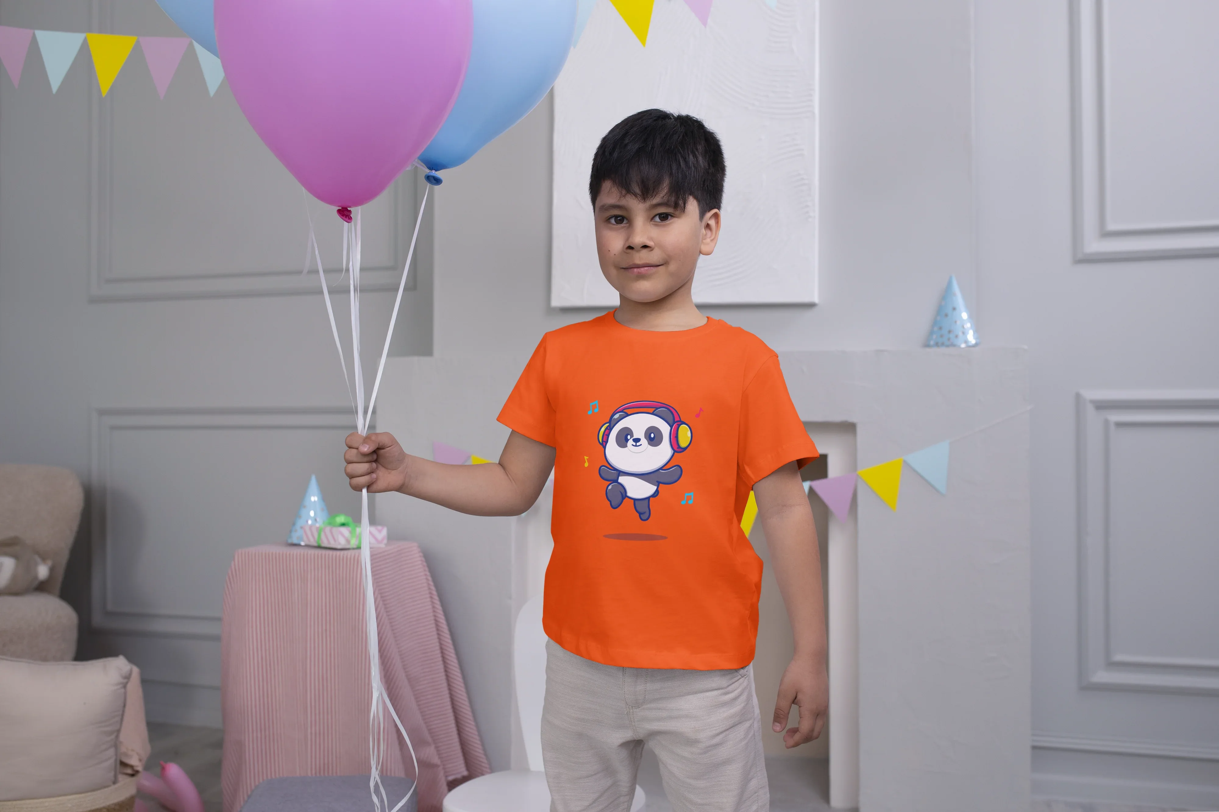 Panda Headphone Graphics T-Shirt for Boys - Not So Suttle