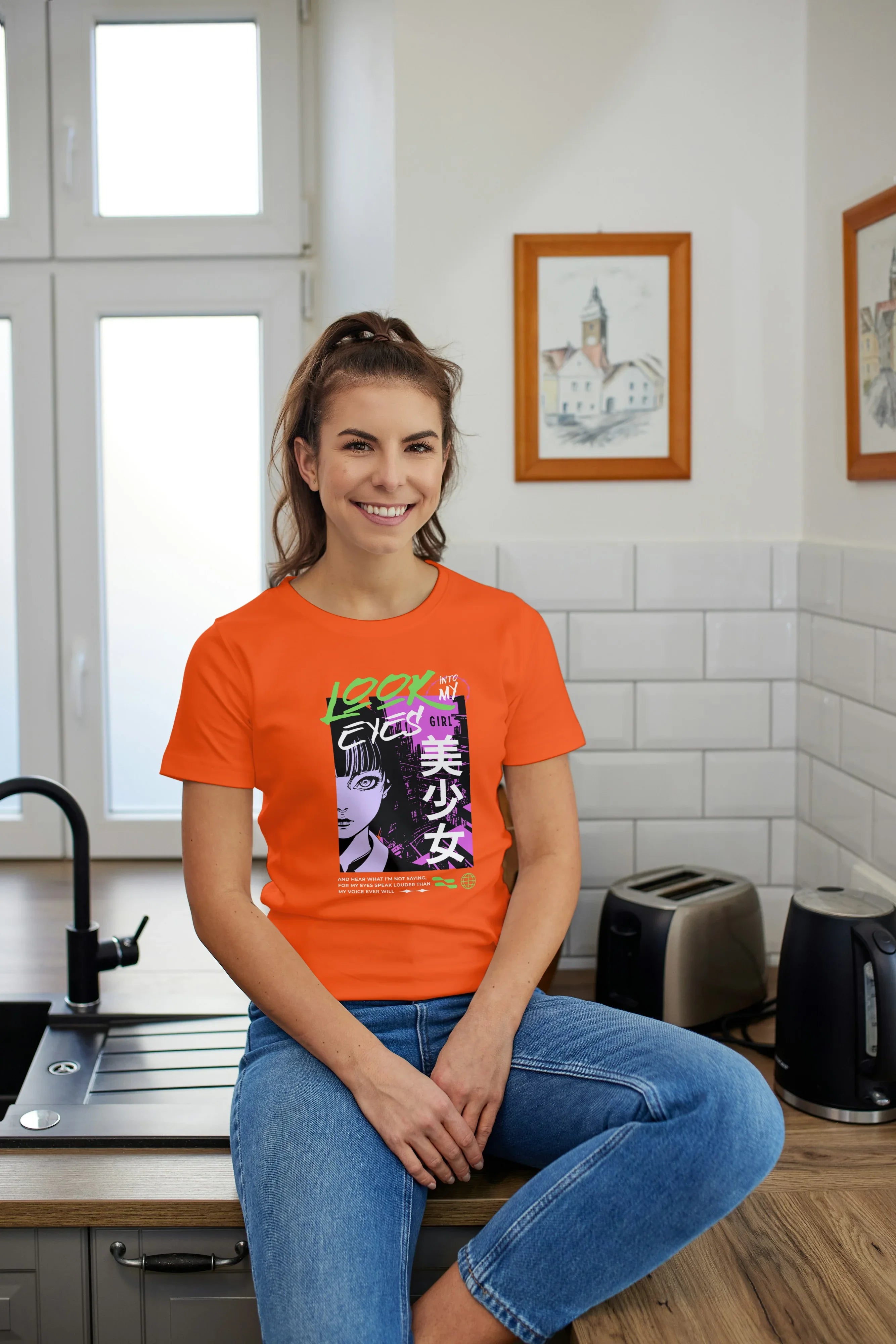 Look into my Eyes Graphic Classic T-Shirt for Women - Not So Suttle