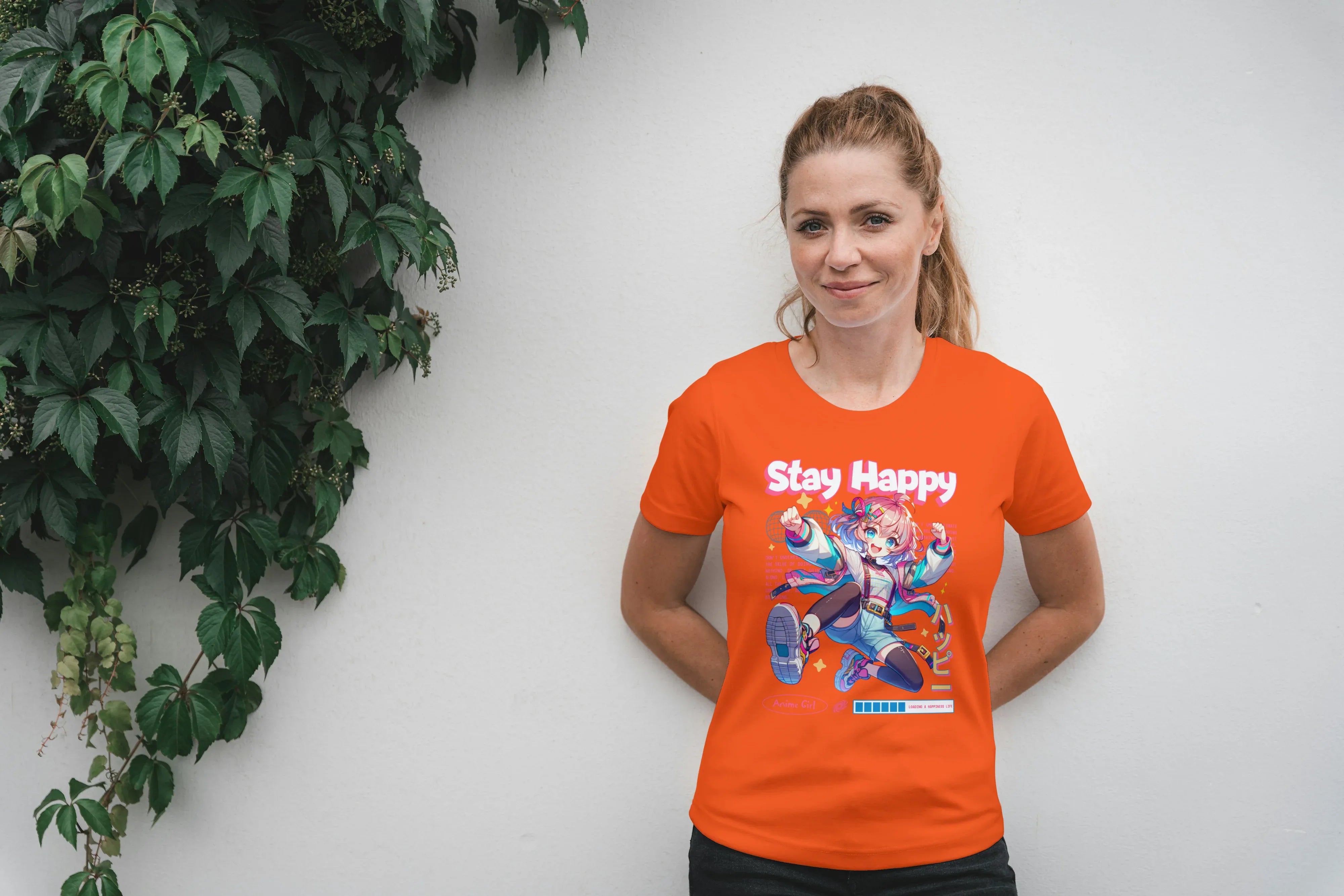 Stay Happy Graphic Classic T-Shirt for Women - Not So Suttle