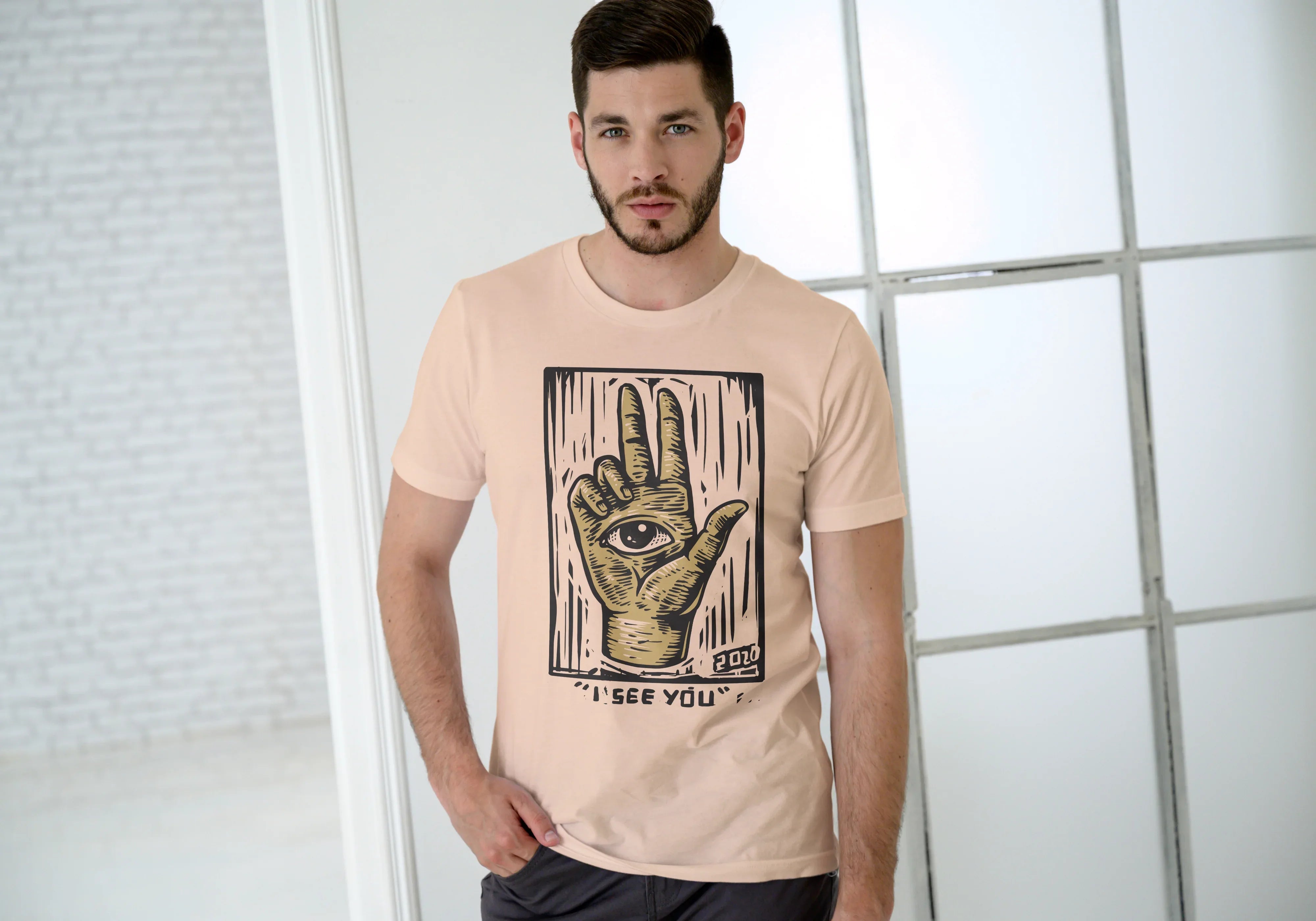 Illuminati Graphic Classic Crew T-Shirt for Men - Not So Suttle