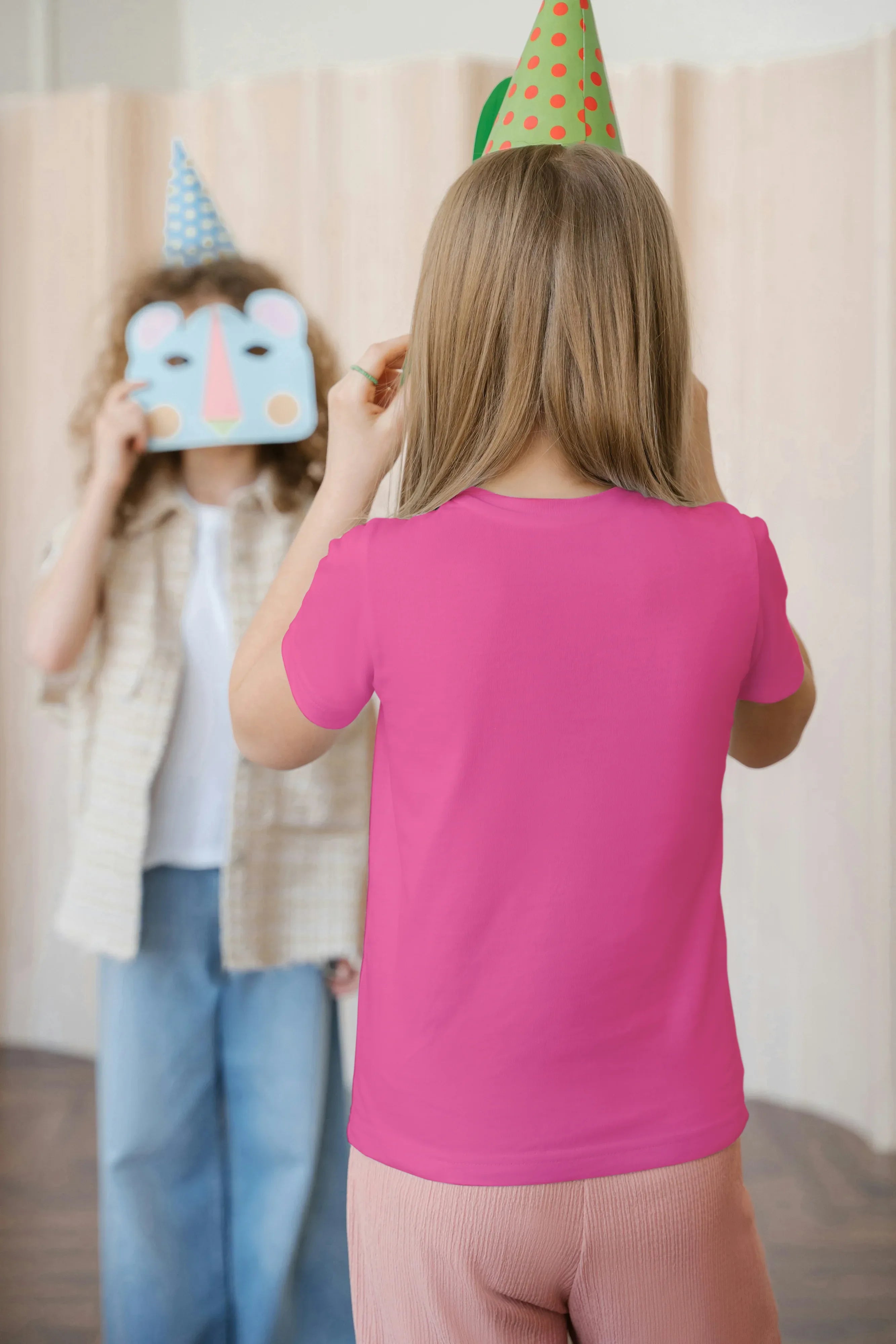 Girl's Crew Neck Pink T-Shirt - Not So Suttle