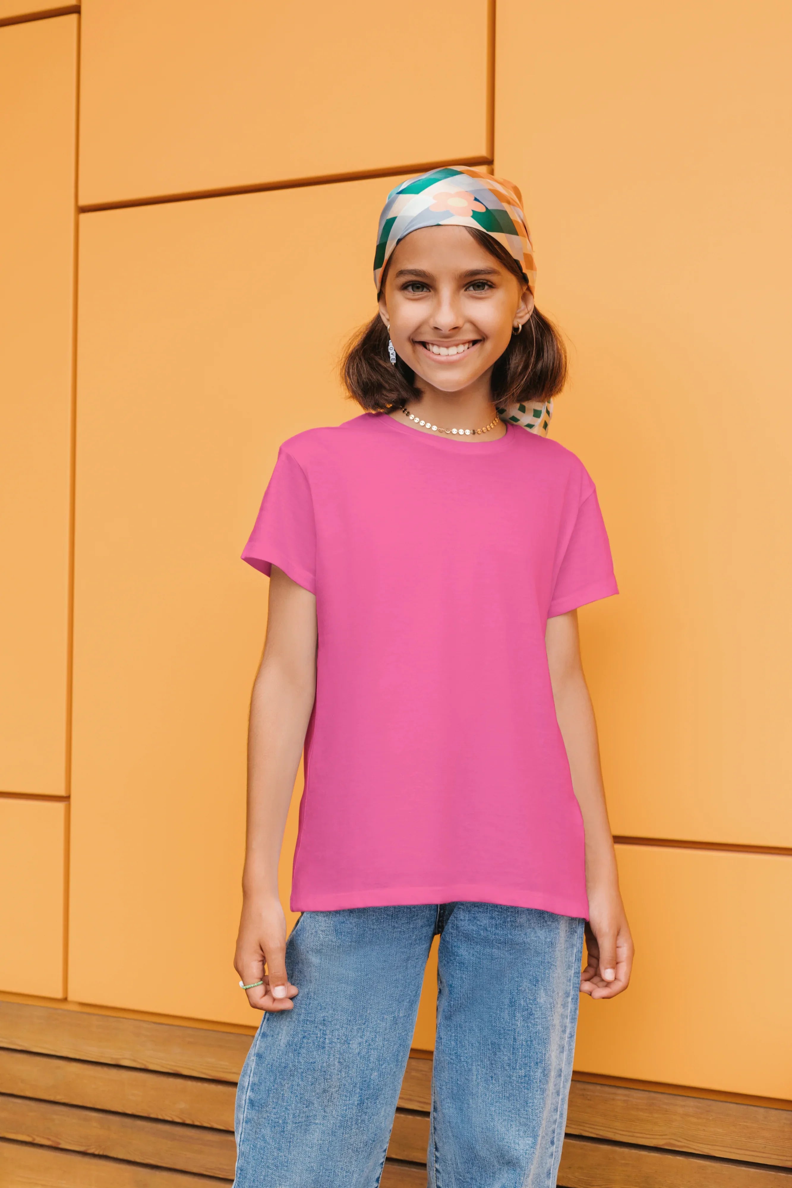 Girl's Crew Neck Pink T-Shirt - Not So Suttle