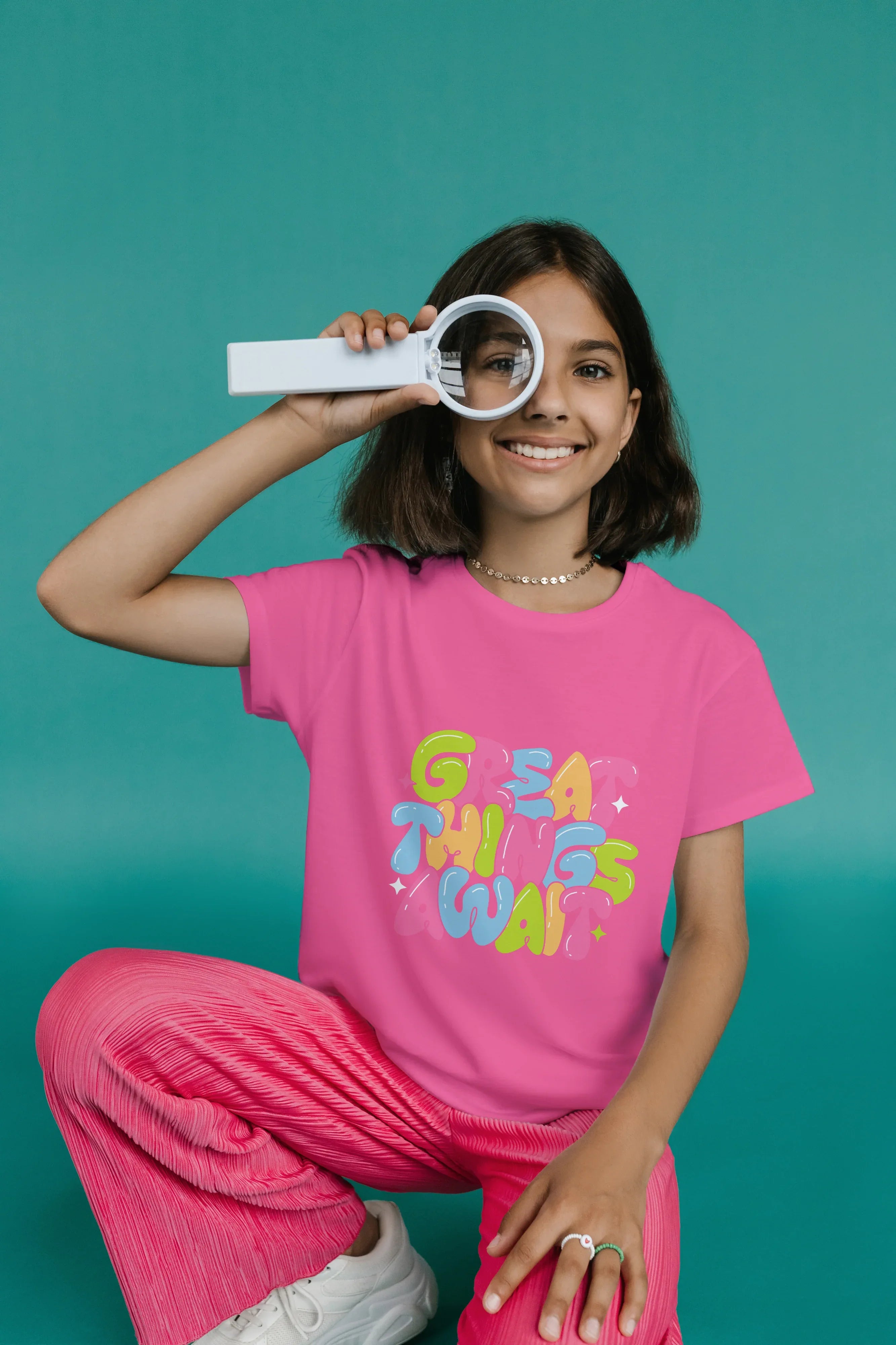 Great Things Awaits Graphic T-Shirt for Girl's - Not So Suttle