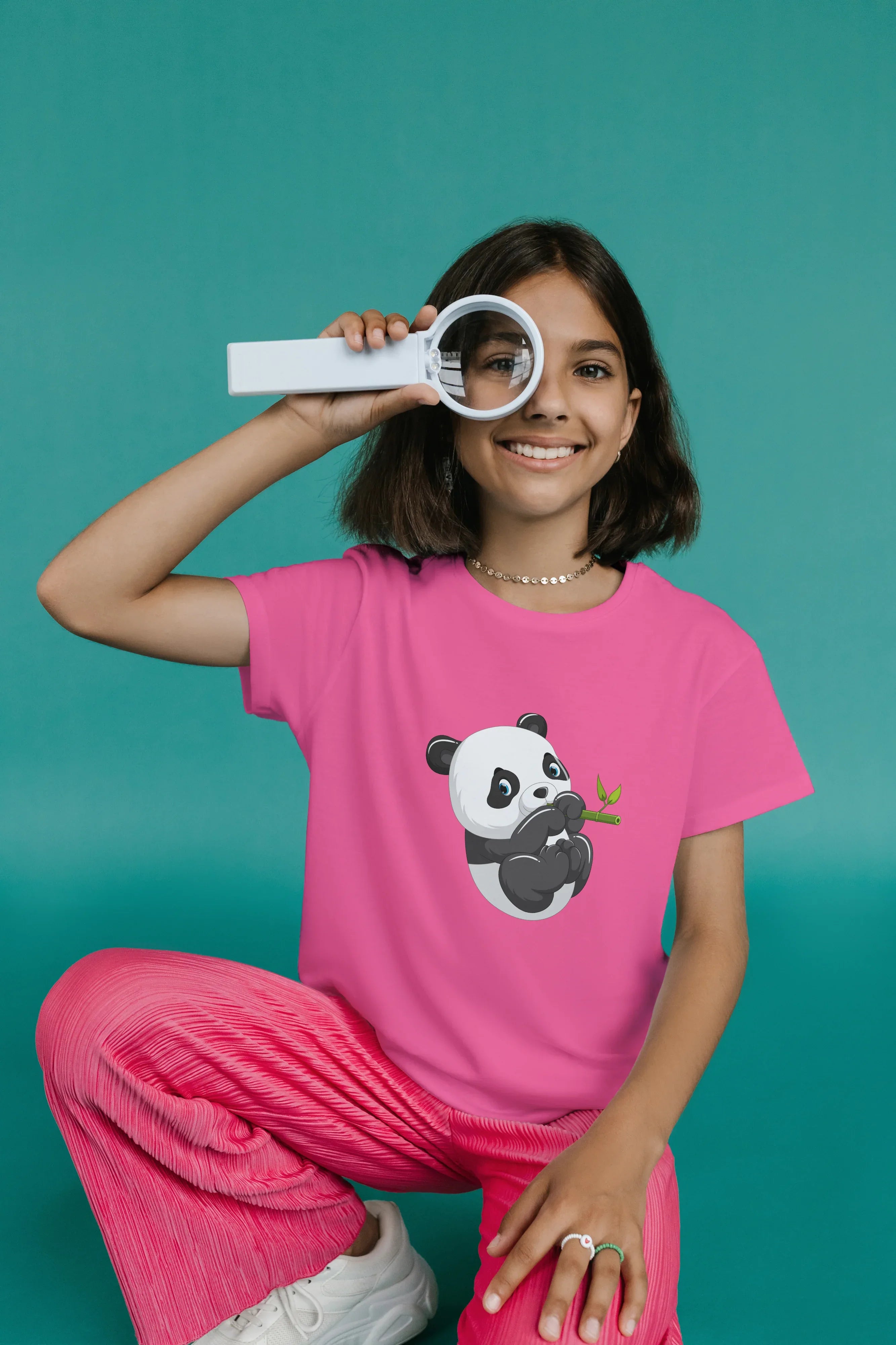 Playing Panda Graphic T-Shirt for Girl's - Not So Suttle
