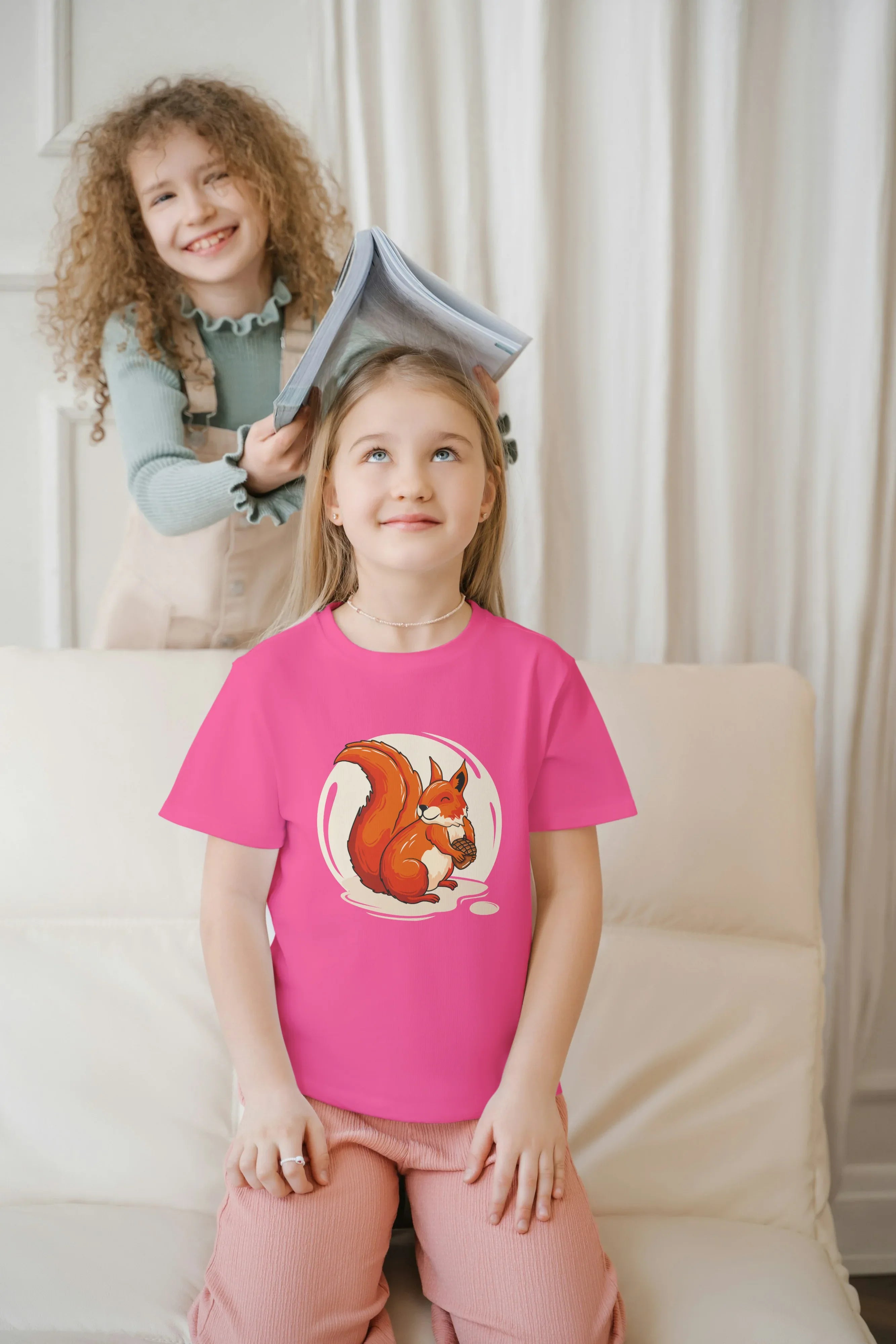 Squirrel Graphic T-Shirt for Girl's - Not So Suttle