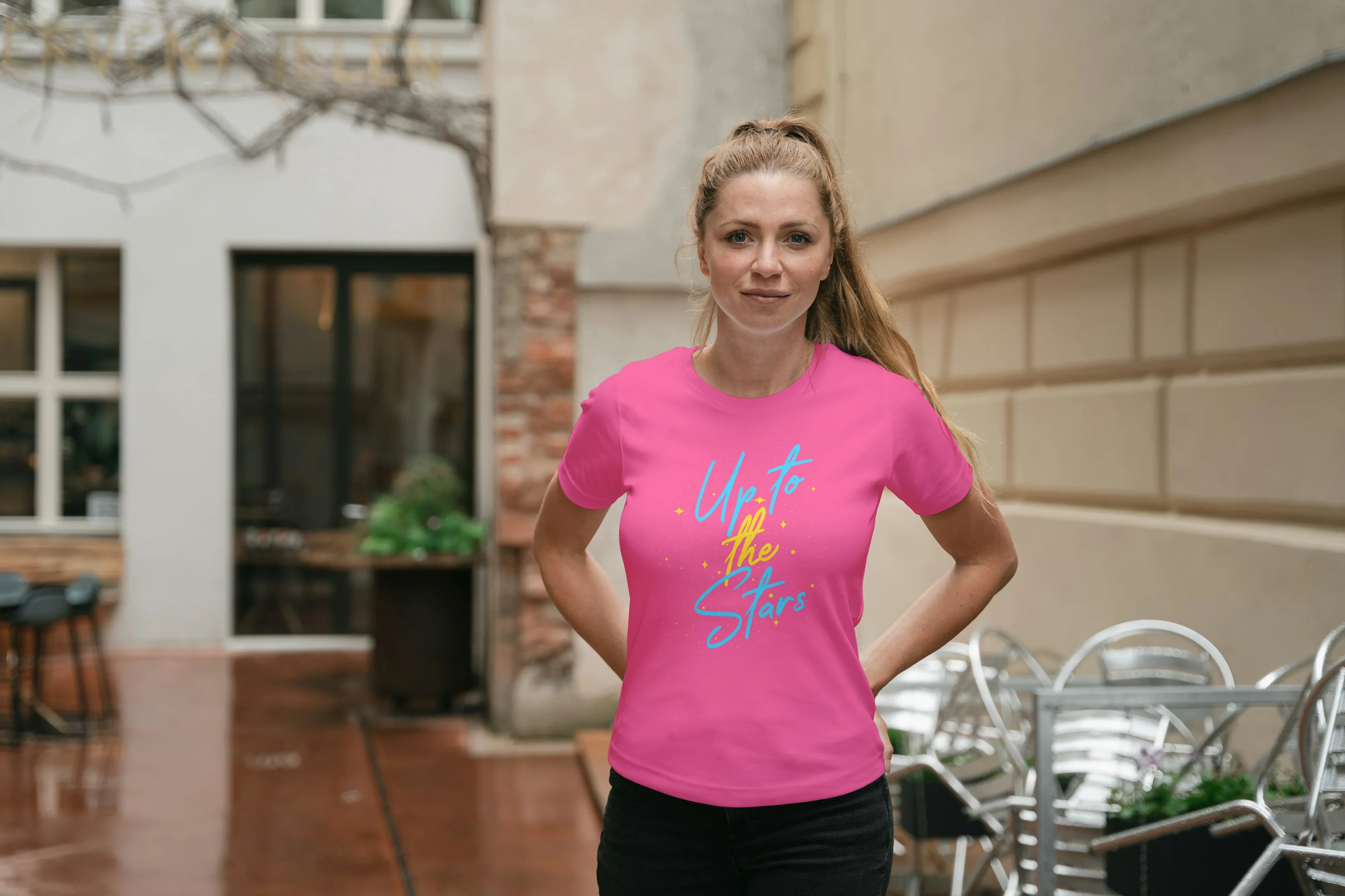 Up to the Stars Graphic Classic T-Shirt for Women - Not So Suttle