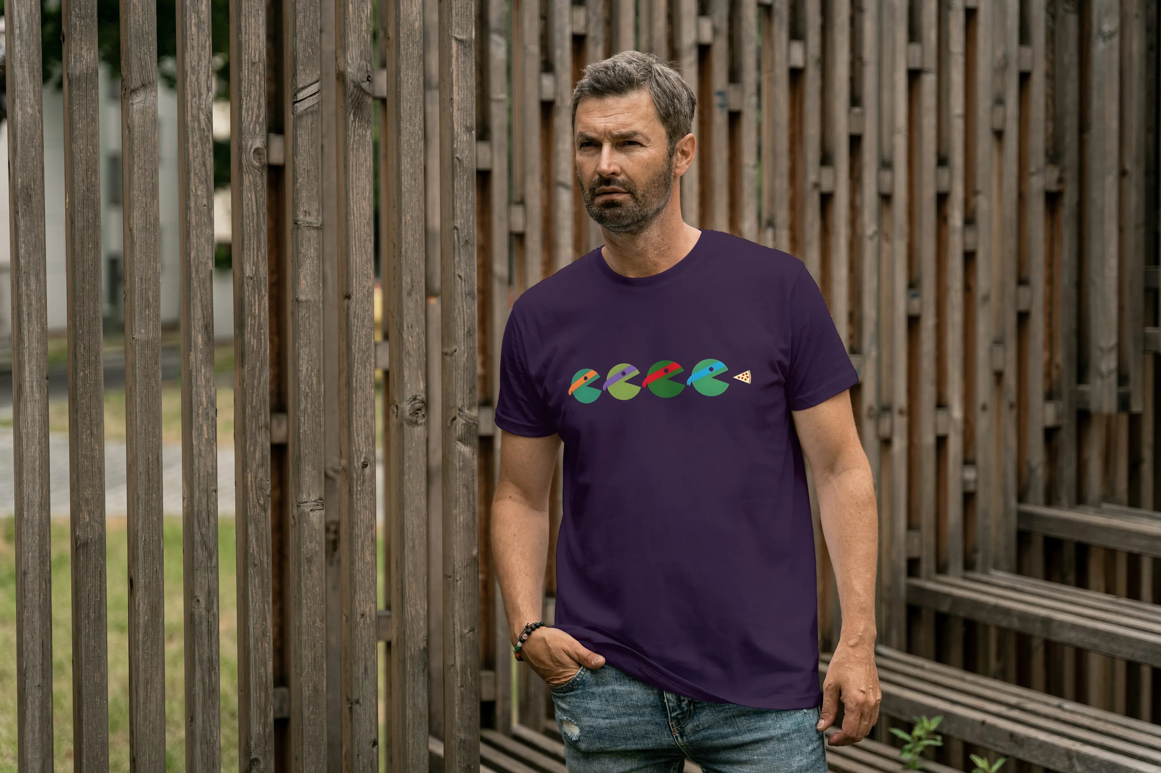 Ninja Turtle Graphic Classic Crew T-Shirt for Men - Not So Suttle