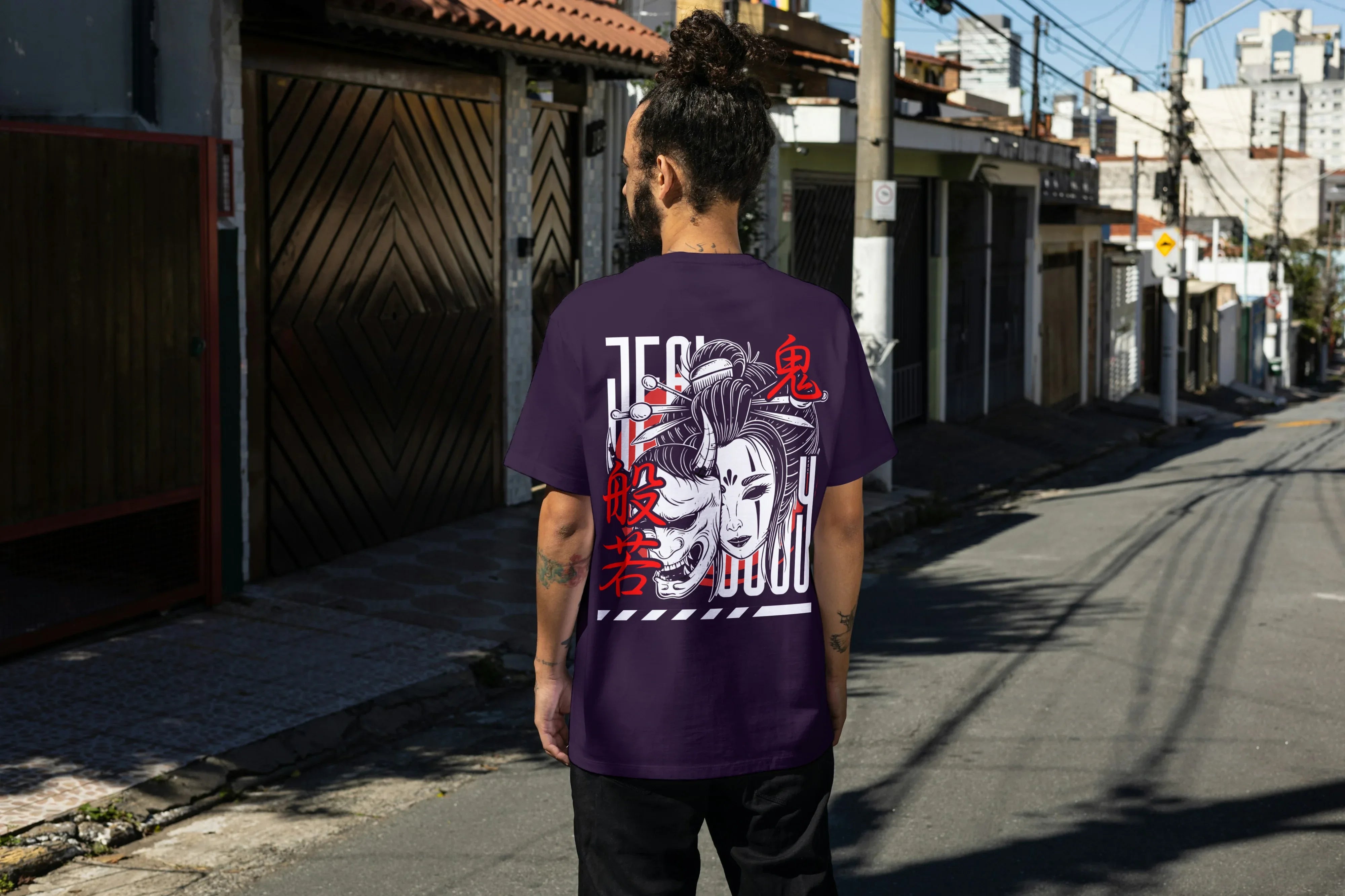 Black Graphic Oversized Classic T-Shirt for Men - Not So Suttle