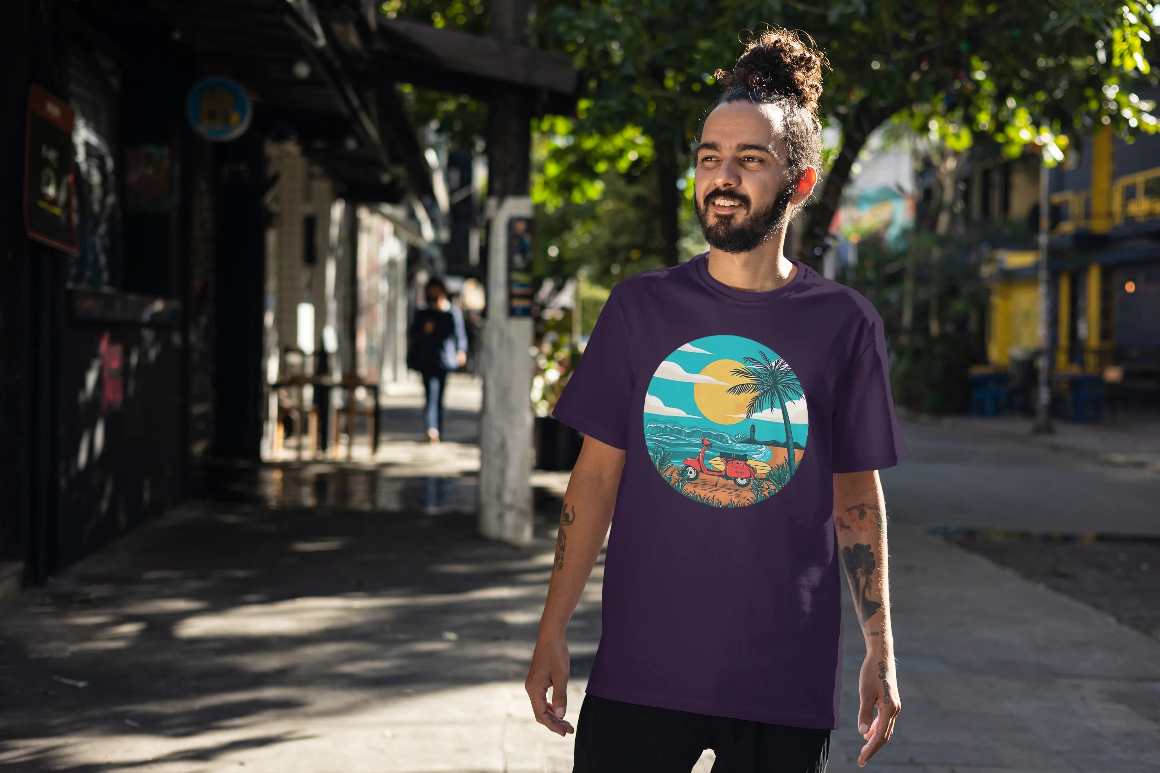 Scooter Graphic Oversized Classic T-Shirt for Men - Not So Suttle