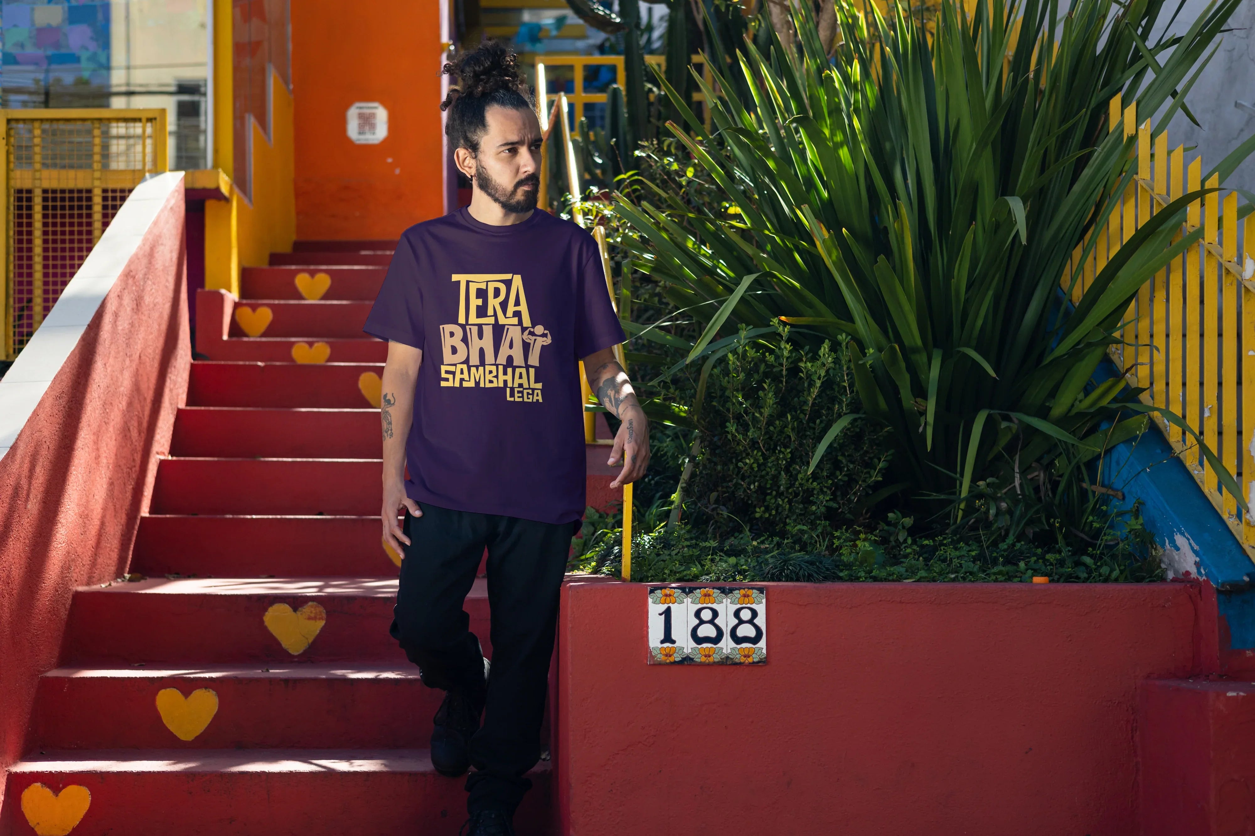 Tera Bhai Sambhal Lega Graphic Oversized Classic T-Shirt for Men - Not So Suttle