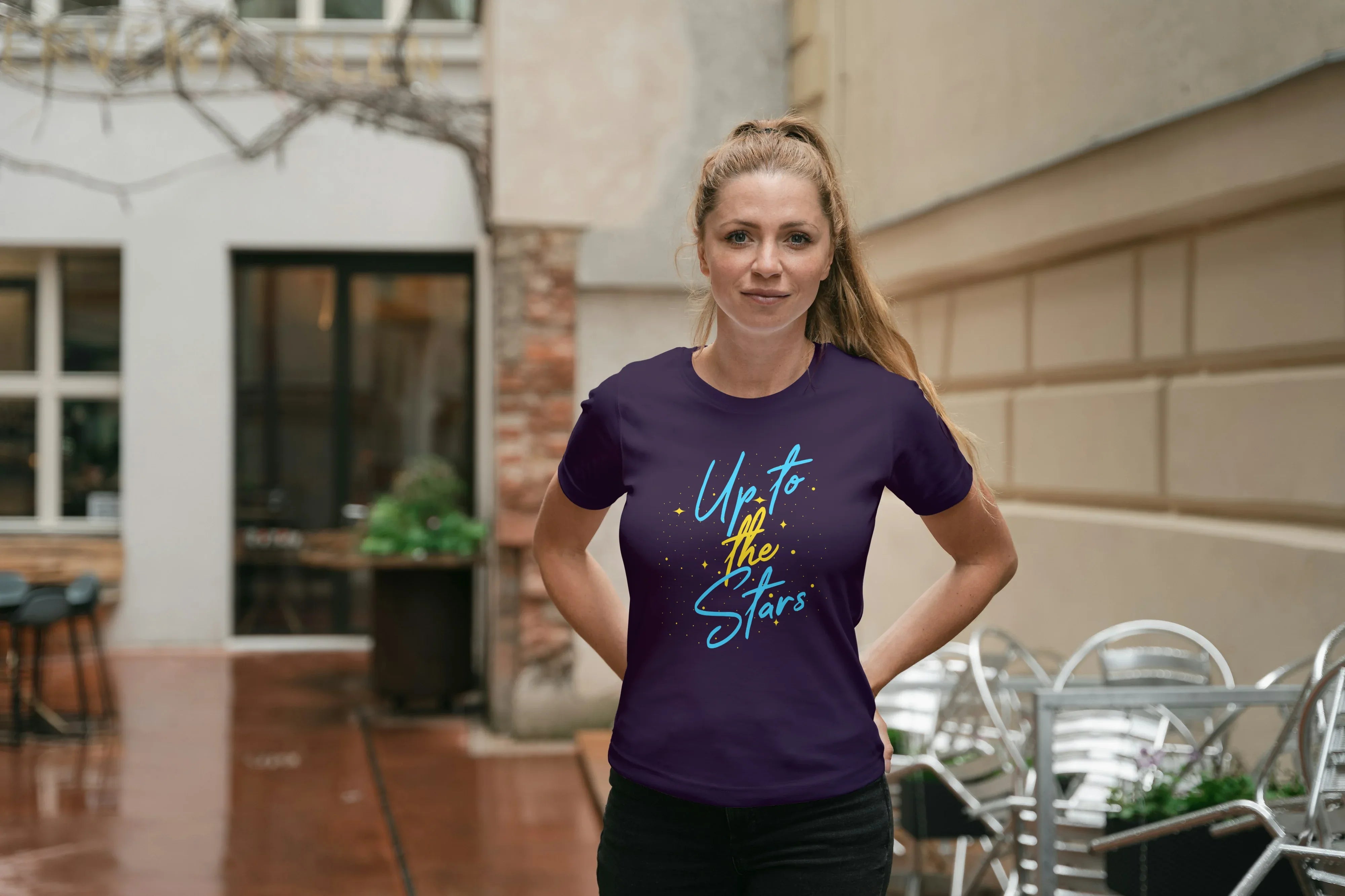 Up to the Stars Graphic Classic T-Shirt for Women - Not So Suttle