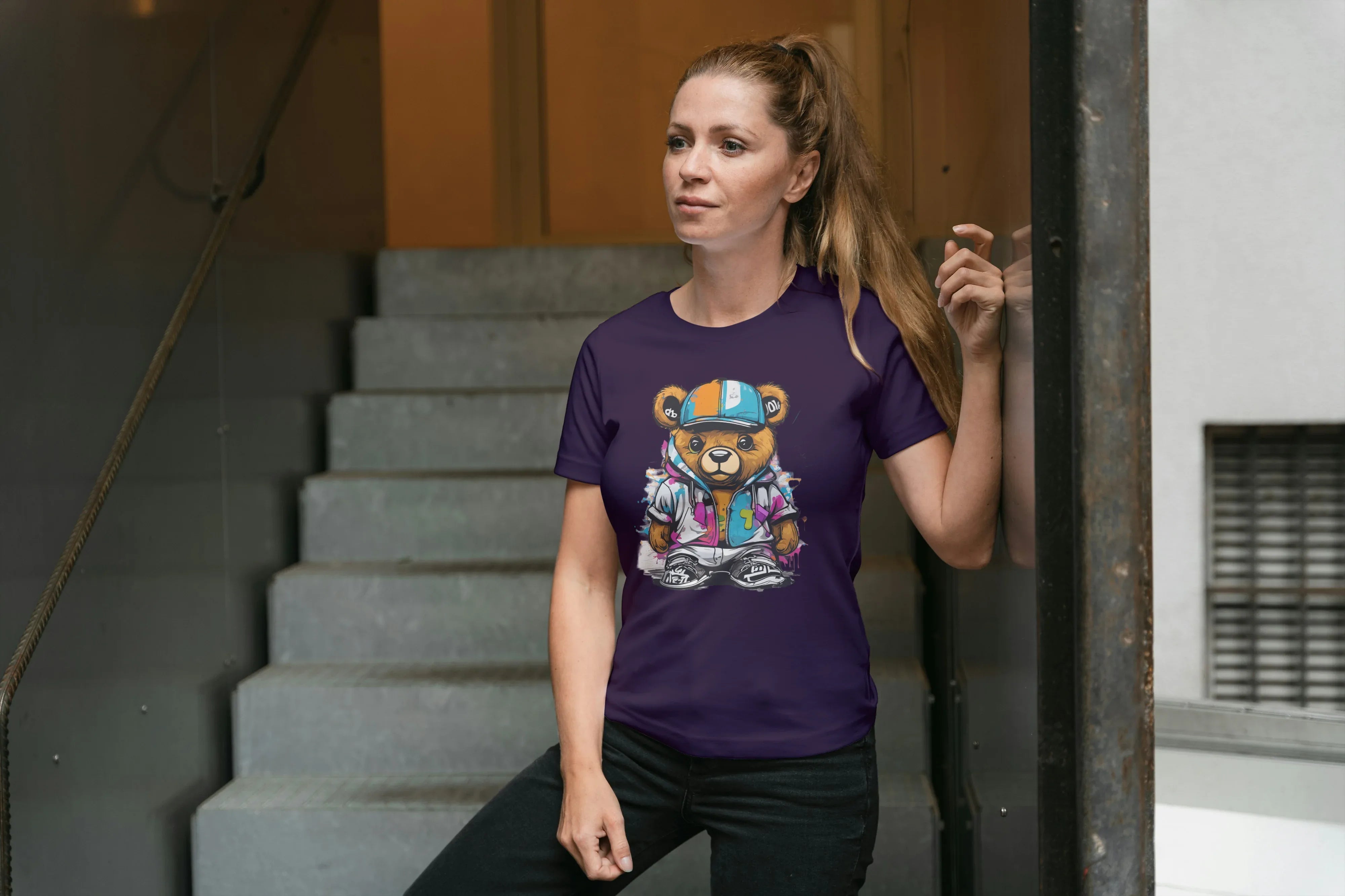 Teddy Bear Graphic Classic T-Shirt for Women - Not So Suttle