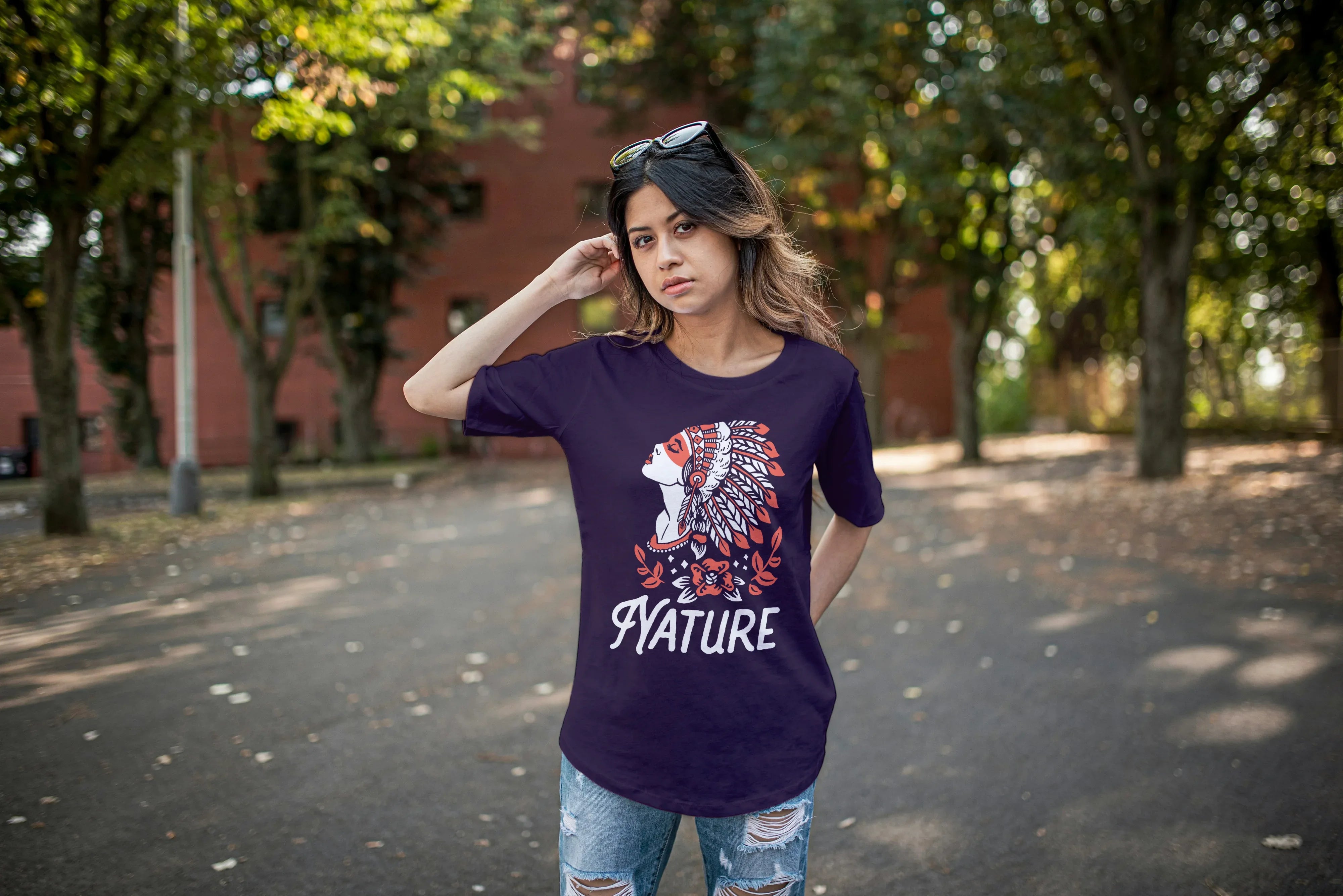 Nature Graphic Oversized Classic T-Shirt for Women - Not So Suttle
