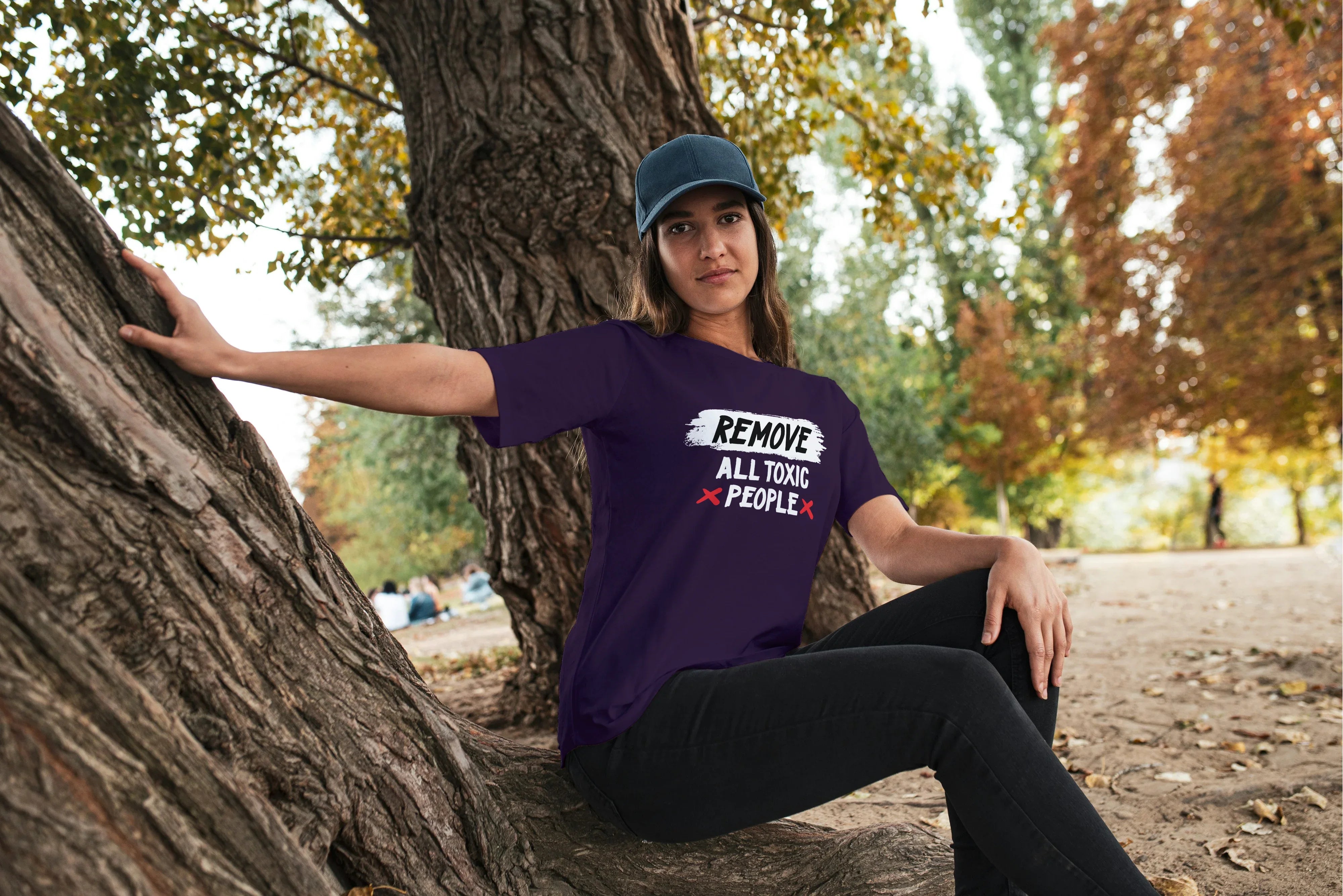 Remove All Toxic People Graphic Oversized Classic T-Shirt for Women - Not So Suttle