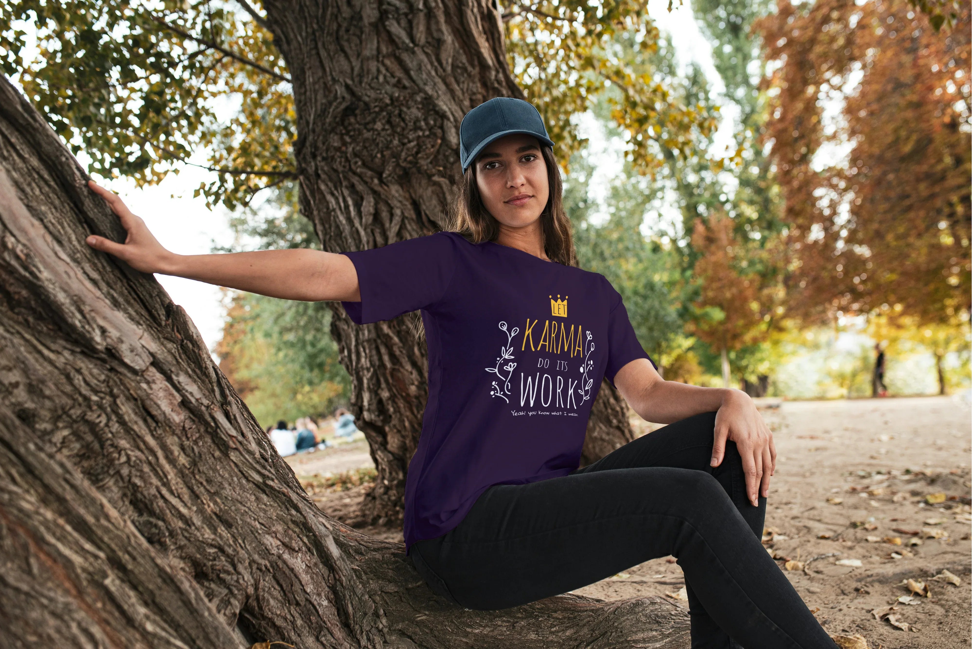 Karma Graphic Oversized Classic T-Shirt for Women - Not So Suttle