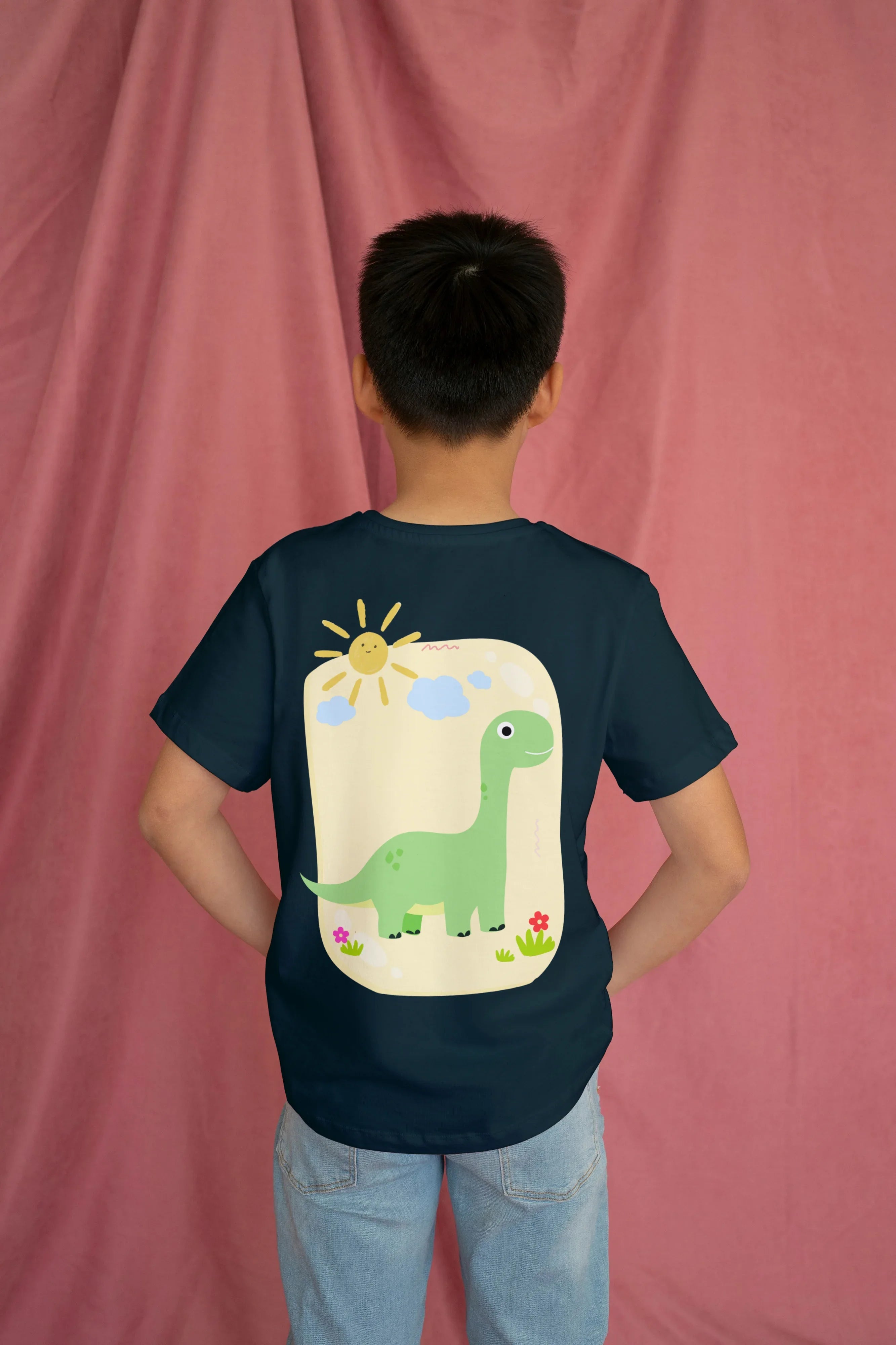 Dino Sun Graphics T-Shirt for Boys - Not So Suttle