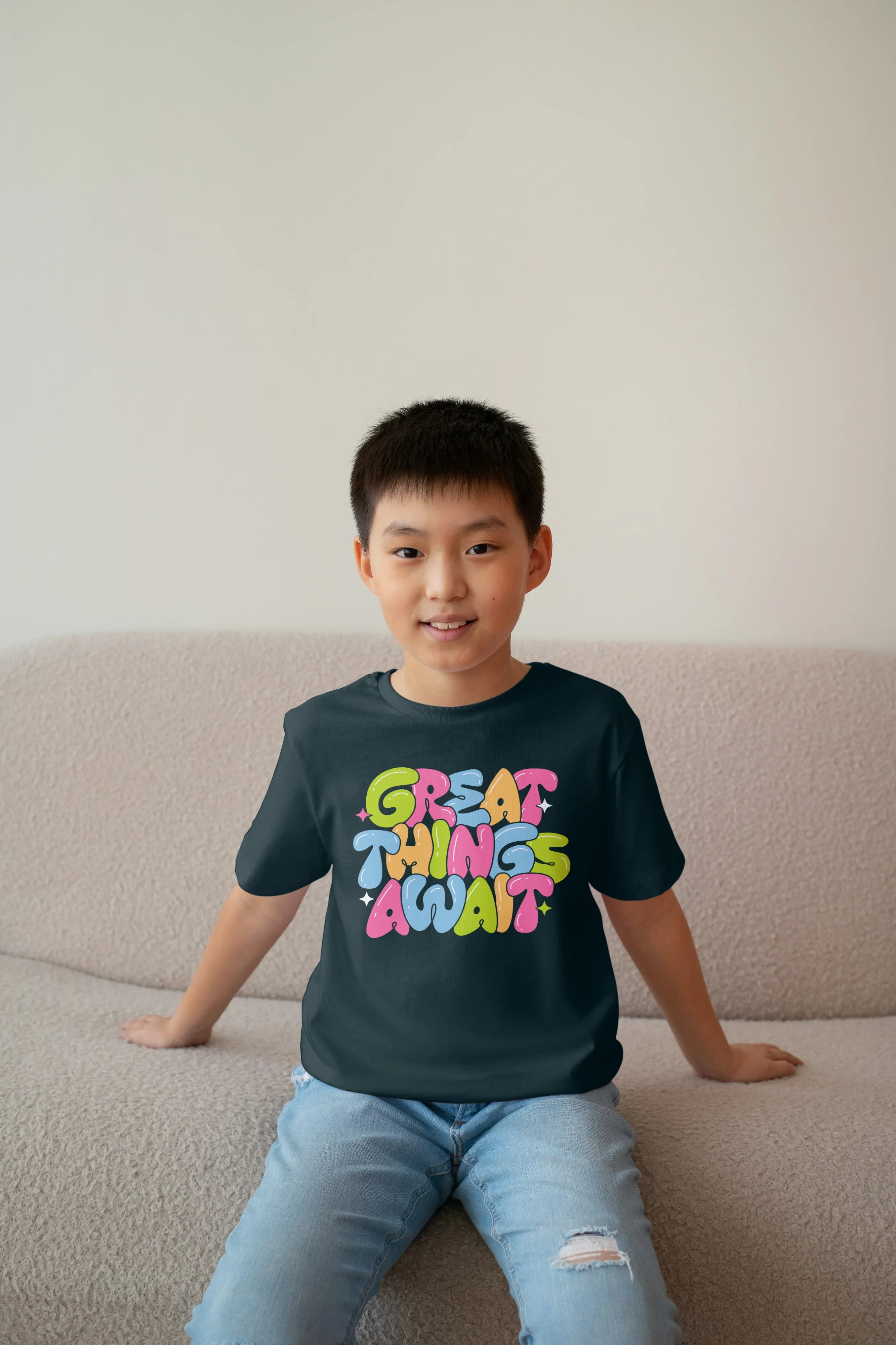 Great Thing Awaits Graphics T-Shirt for Boys - Not So Suttle