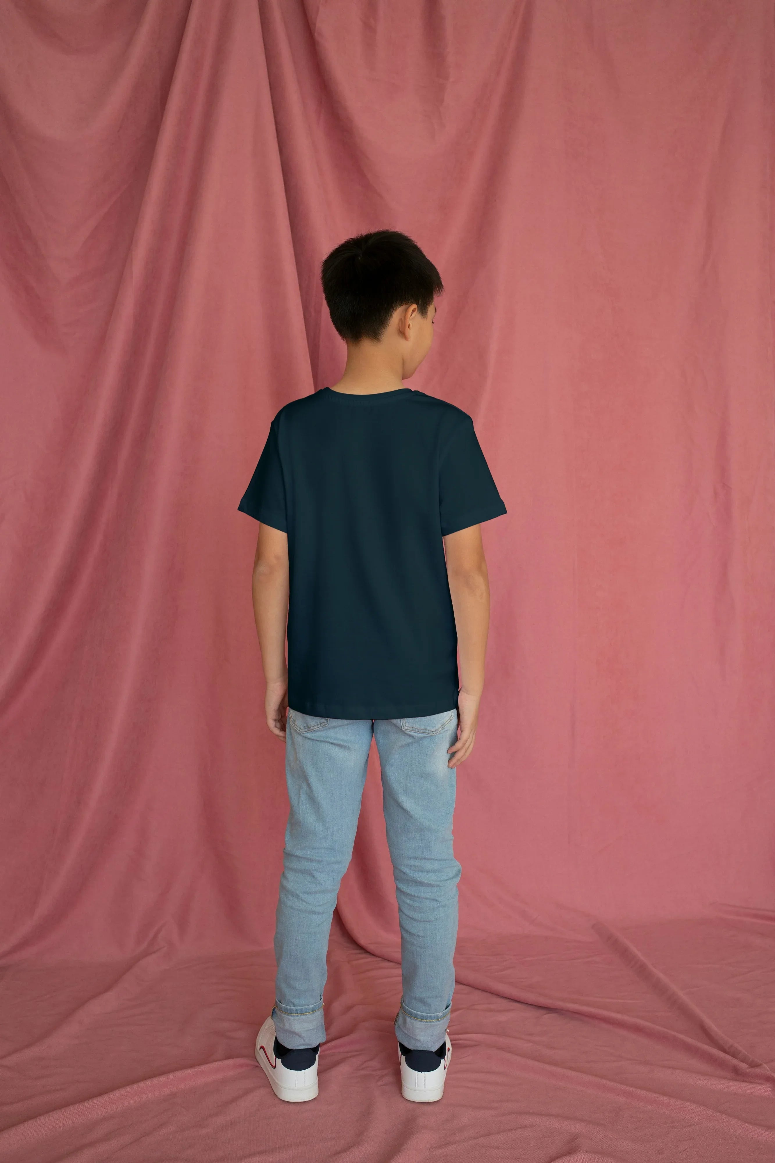 Boy's Crew Neck T-Shirt Petrol Blue - Not So Suttle