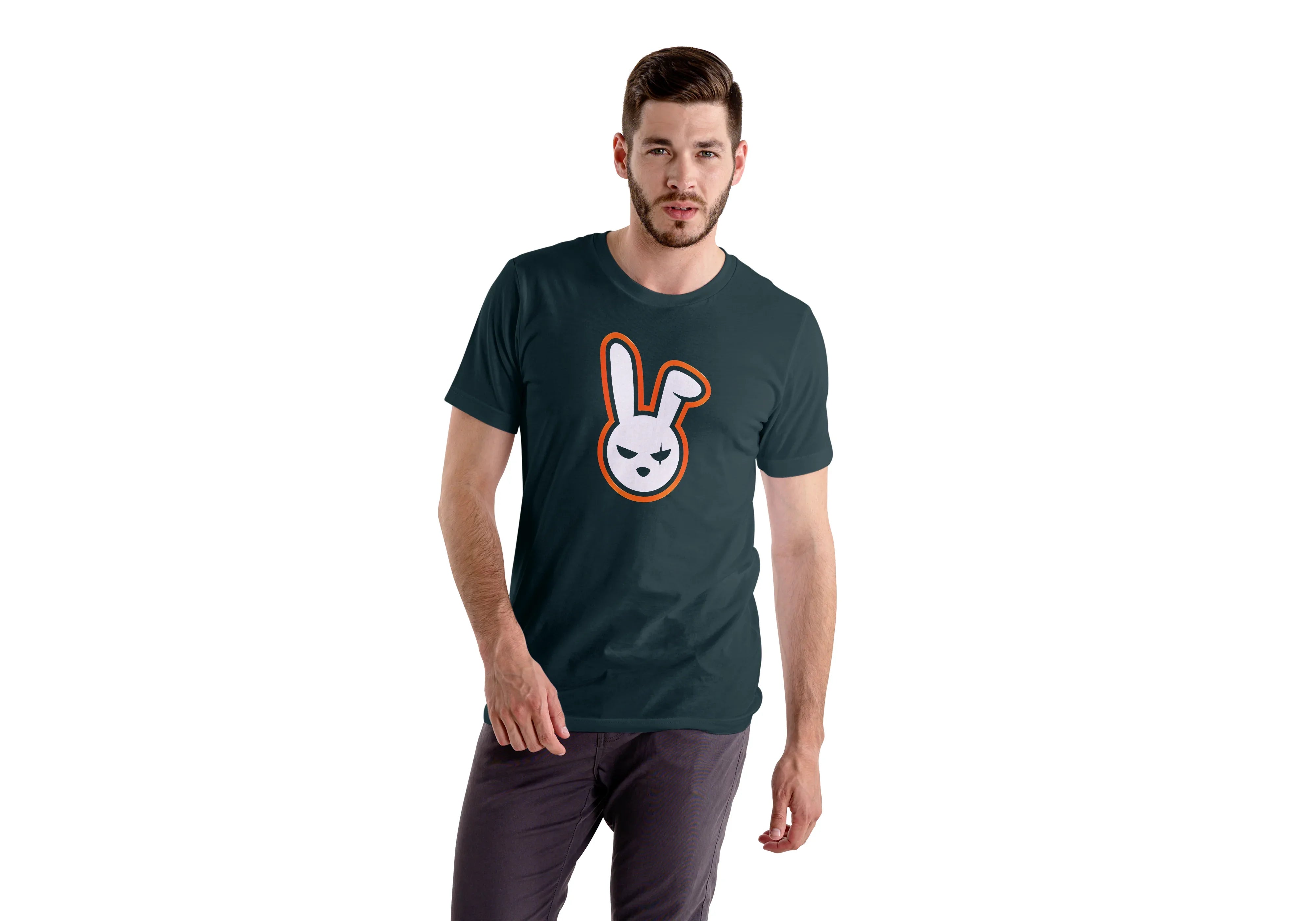 Angry Bunny Graphic T-Shirt for Men - Not So Suttle