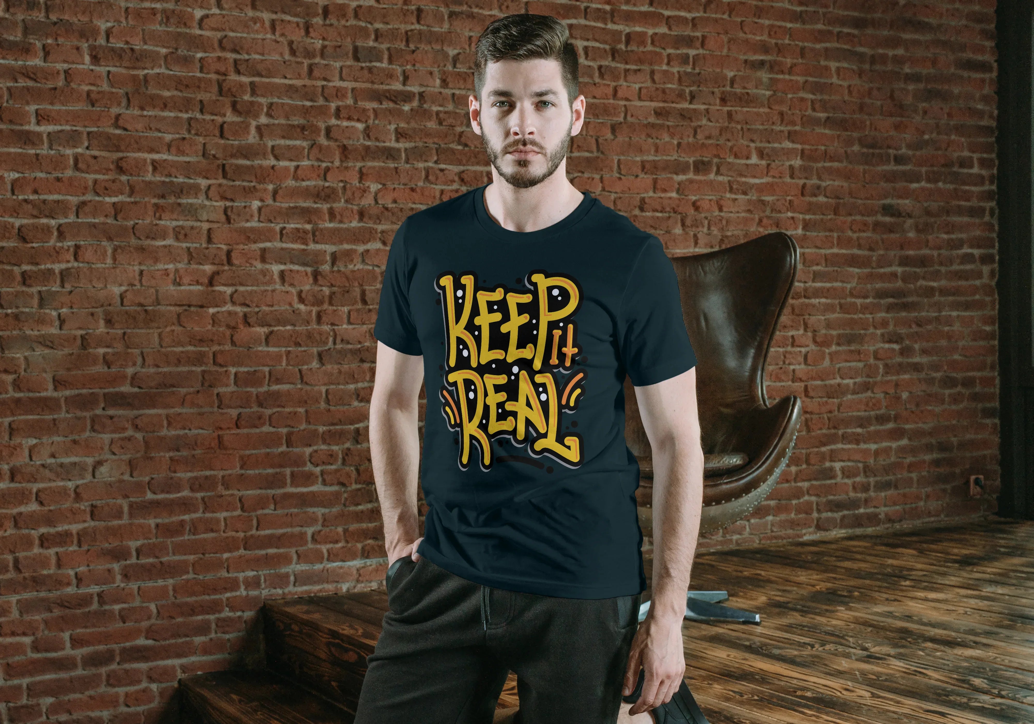 Keep It Real Graphic T-Shirt for Men - Not So Suttle