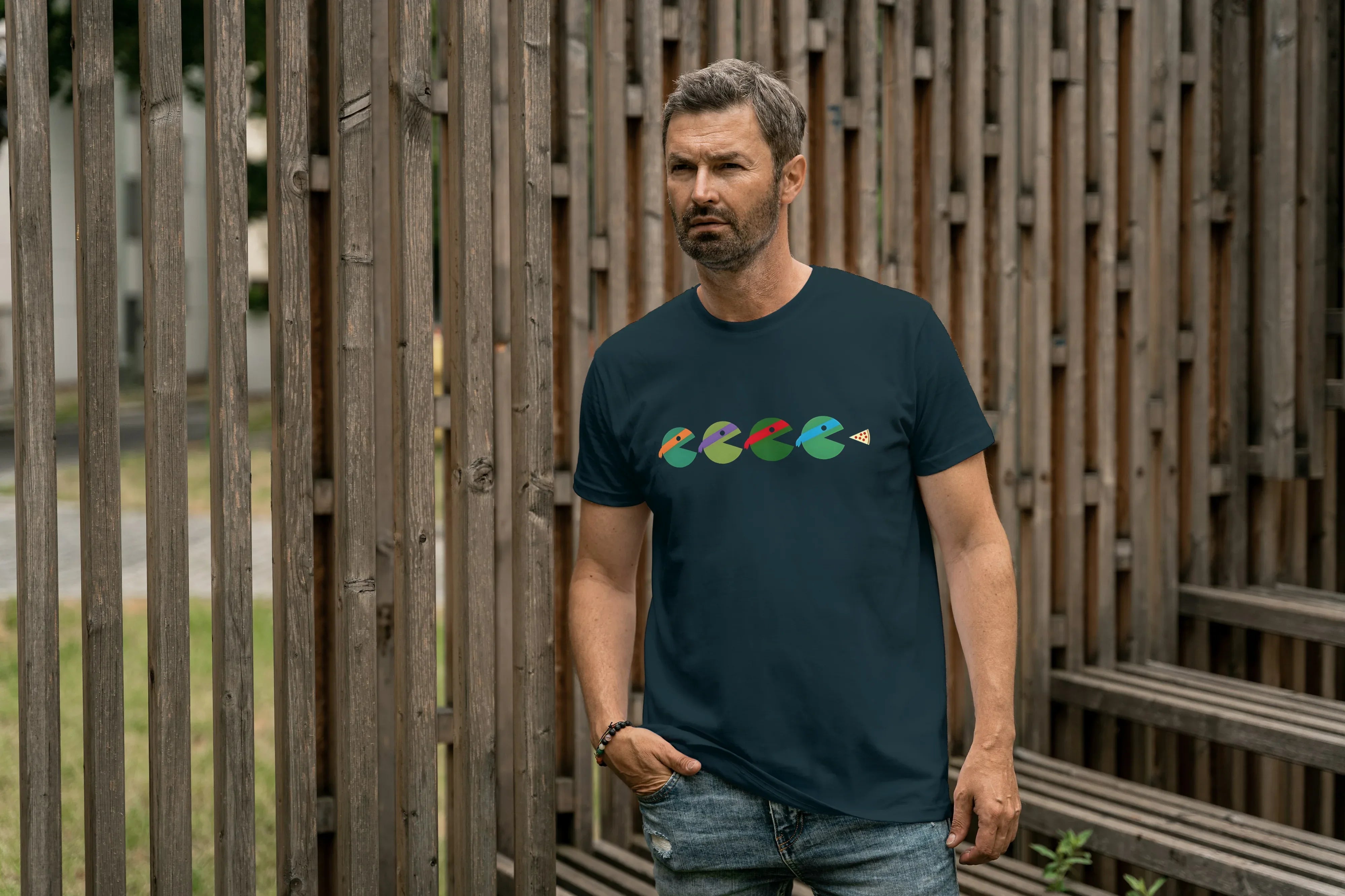 Ninja Turtle Graphic Classic Crew T-Shirt for Men - Not So Suttle