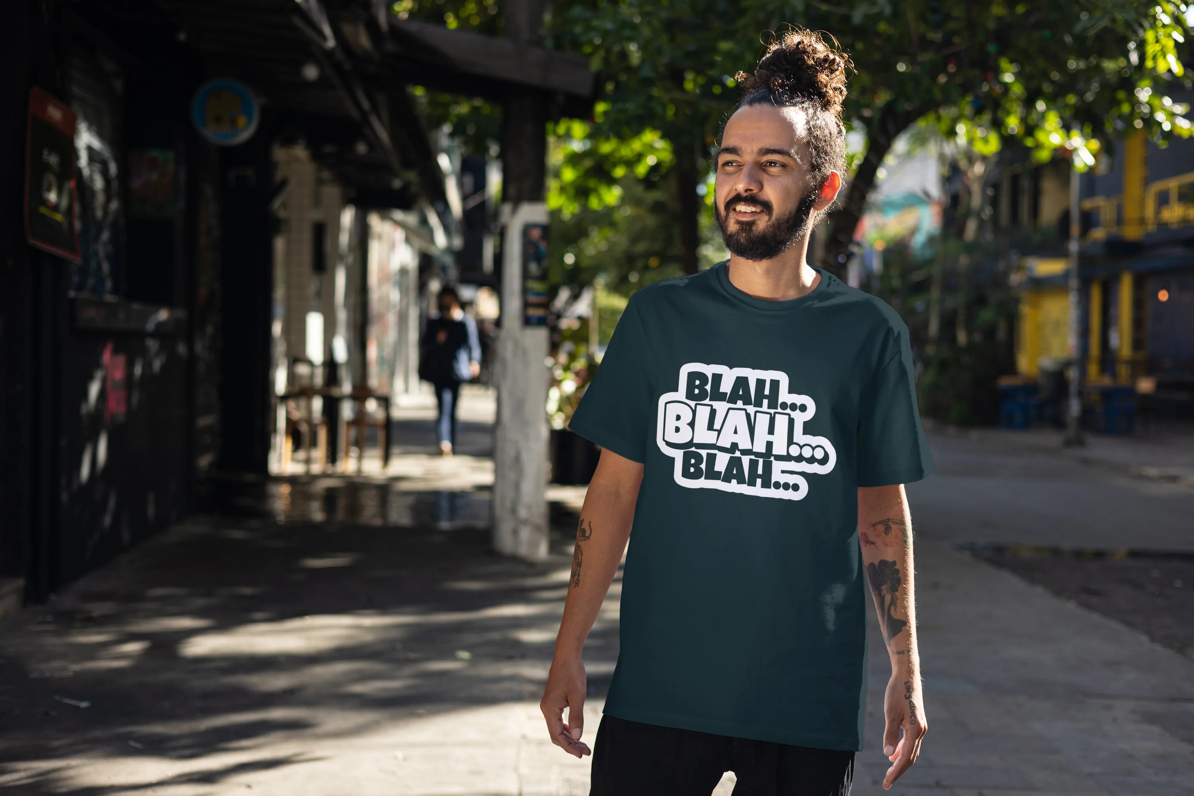 Blah Blah Blah Graphic Oversized Classic T-Shirt for Men - Not So Suttle