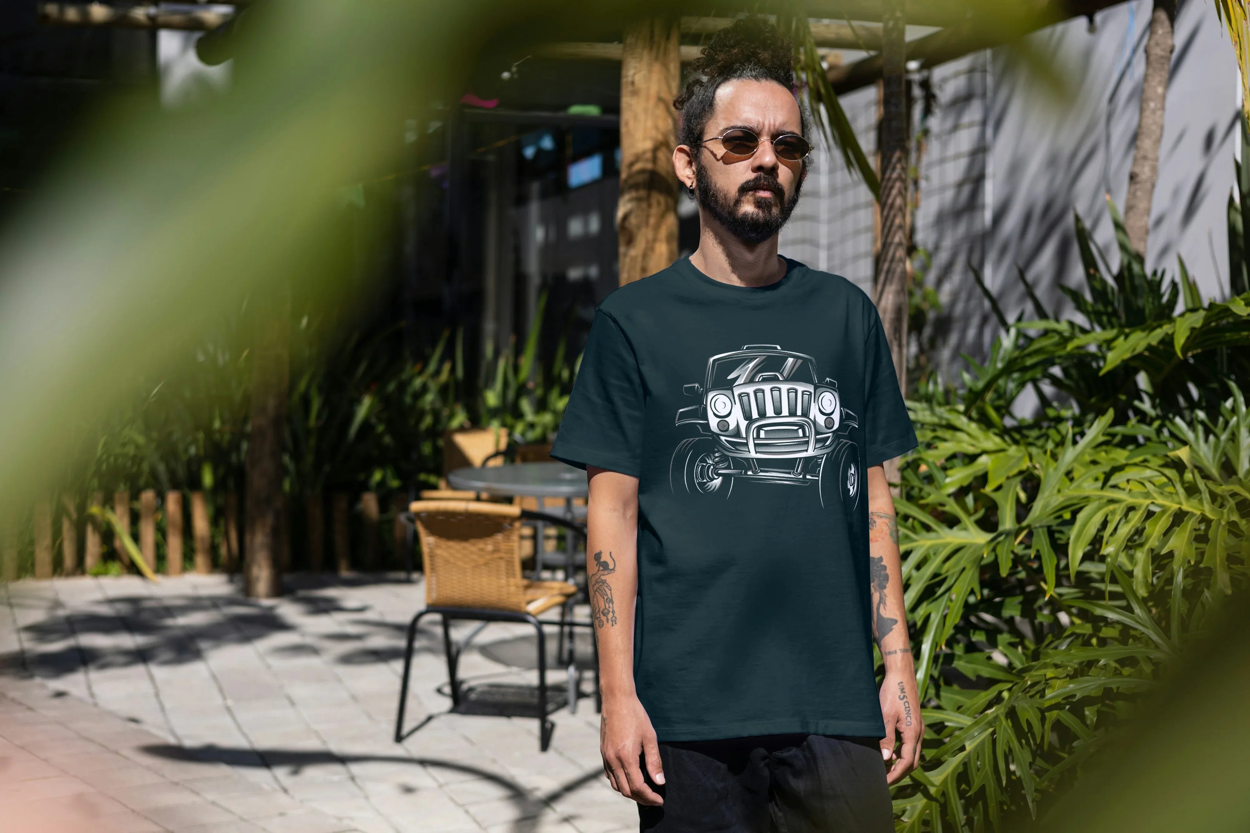 Off Road Graphic Oversized Classic T-Shirt for Men - Not So Suttle